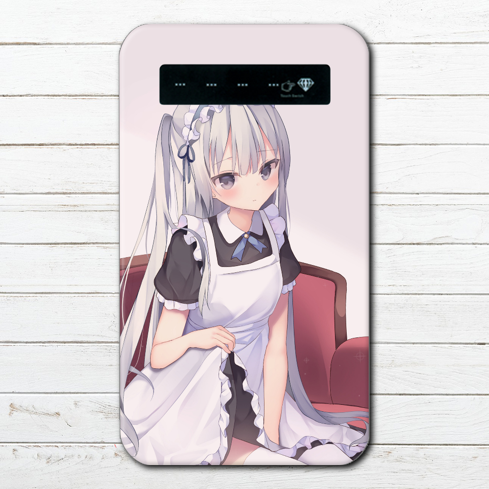 モバイルバッテリー おすすめ Iphone 女の子 イラスト ロリっ娘 男性 向け スマホ 充電器 タイトル メイドさん 作 つるせ おしゃれでかわいいiphoneケース スマホケース Tシャツ かっこいいイラストのクリエイターグッズ販売 雑貨屋アリうさ