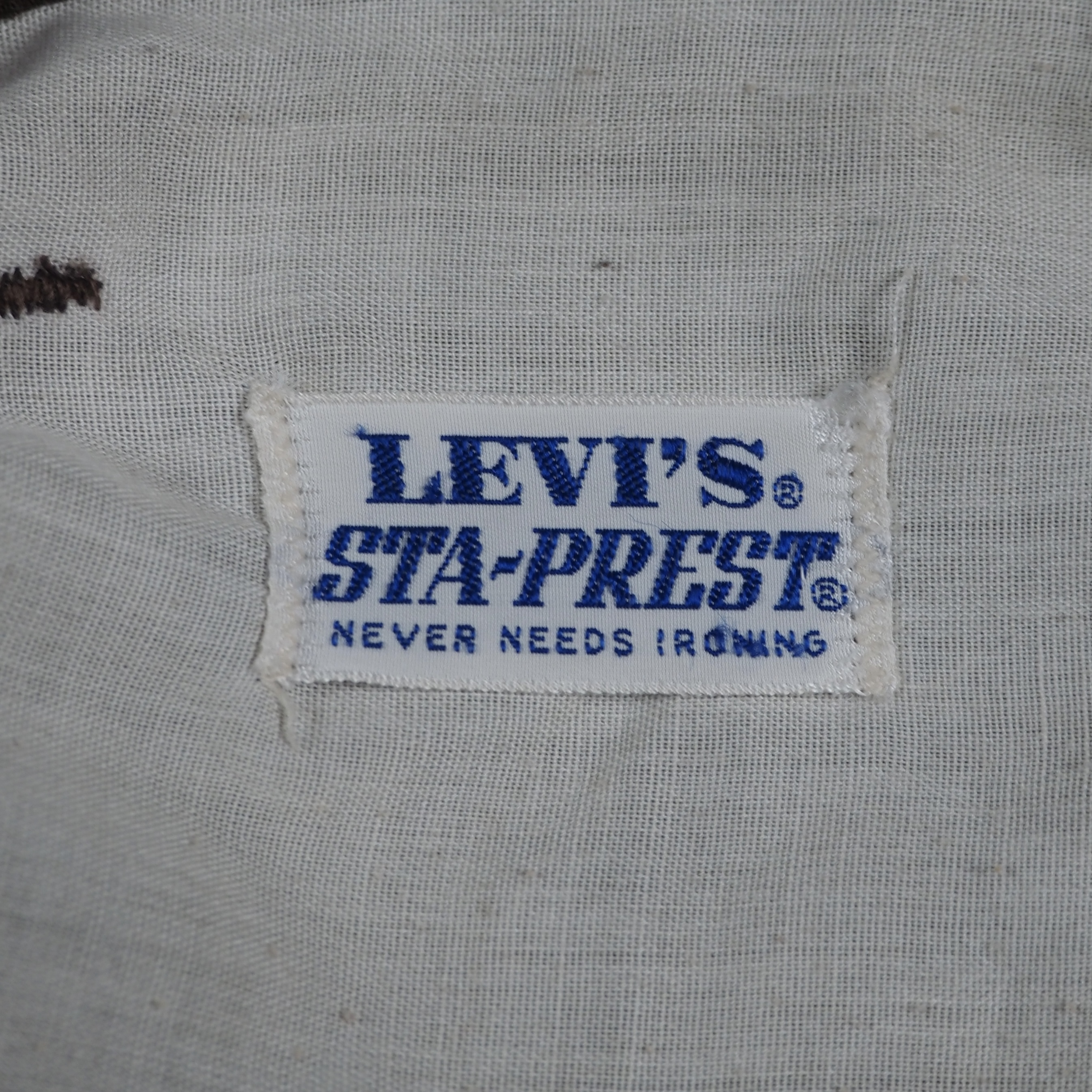 70’s Levi’s スタプレ ピケ 38×31 ブラウン の画像 10