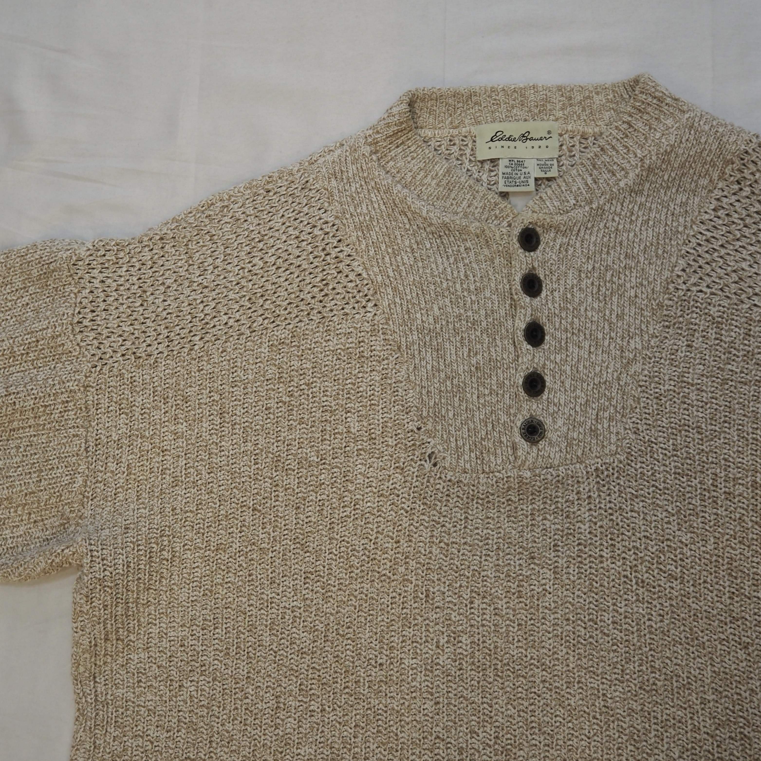 90’s Eddie Bauer コットンニット Lサイズ の画像 2