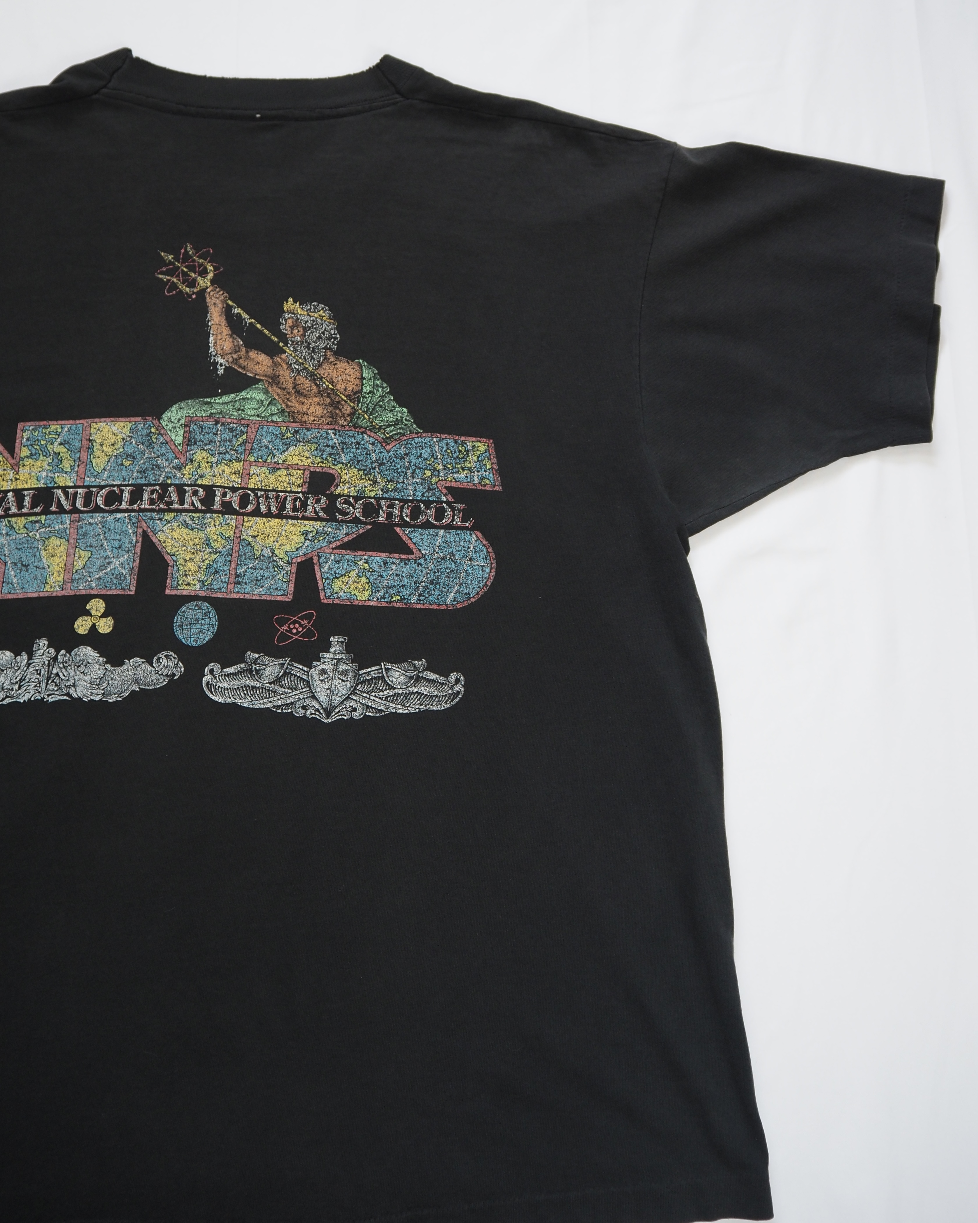 【5/6(水) 20:00入荷】90’s 原子力訓練学校Tシャツ ブラックフェード の画像 3