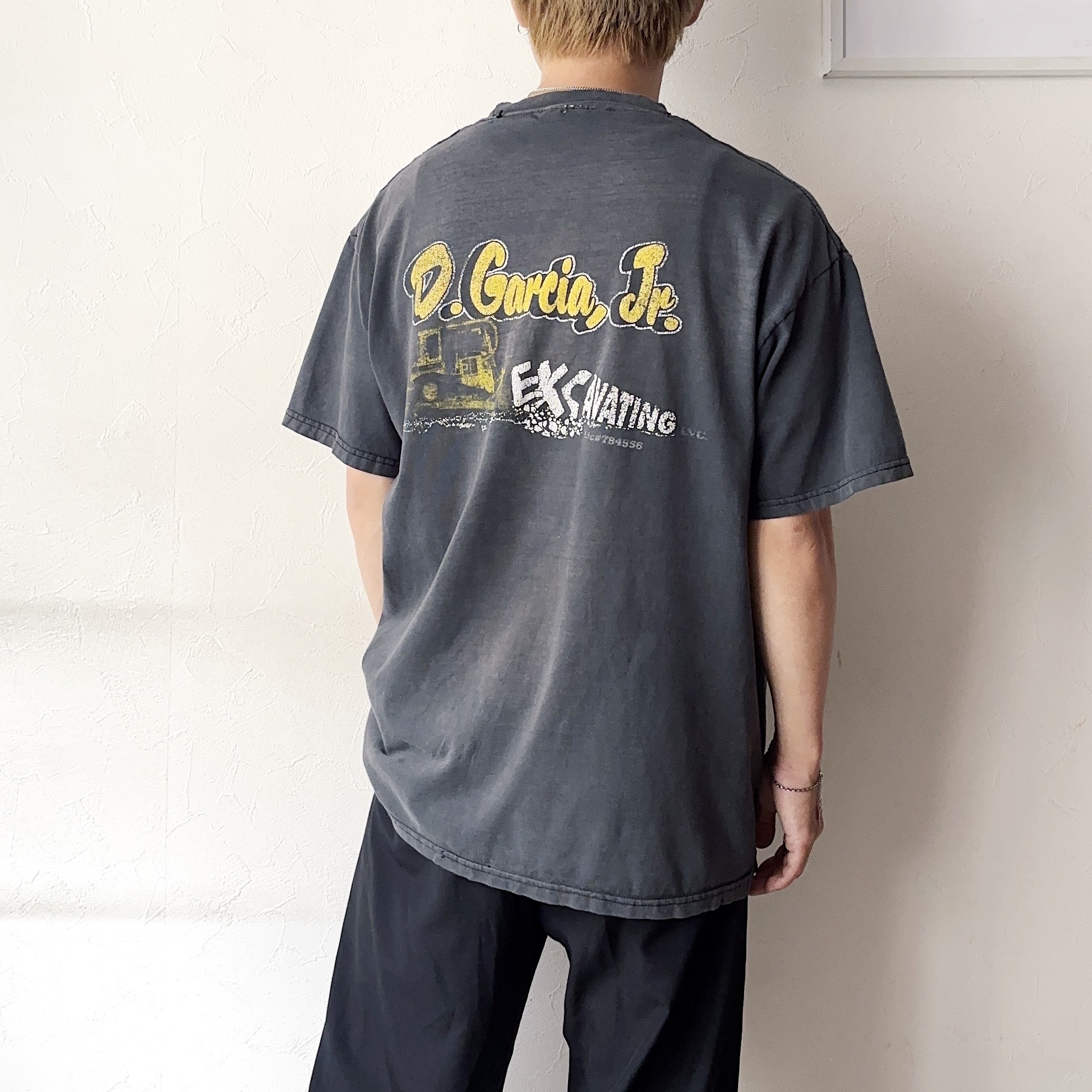 Vintage 90's【Hanes】"D. Garcia' Jr." Grunge Pocket T-shirt の画像 4