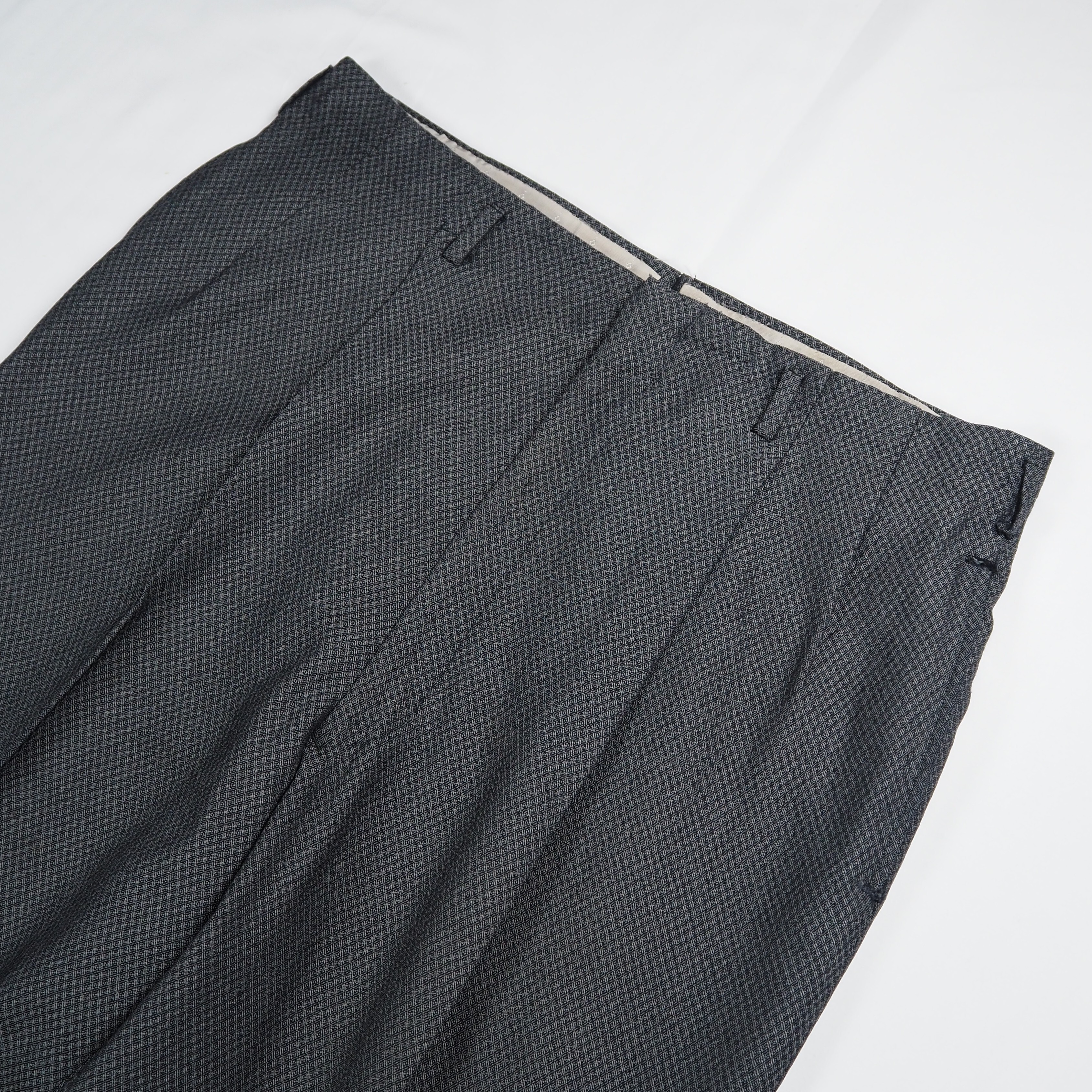 【9/23 20:00入荷】50's ウールスラックス グレー アルミジップ の画像 2