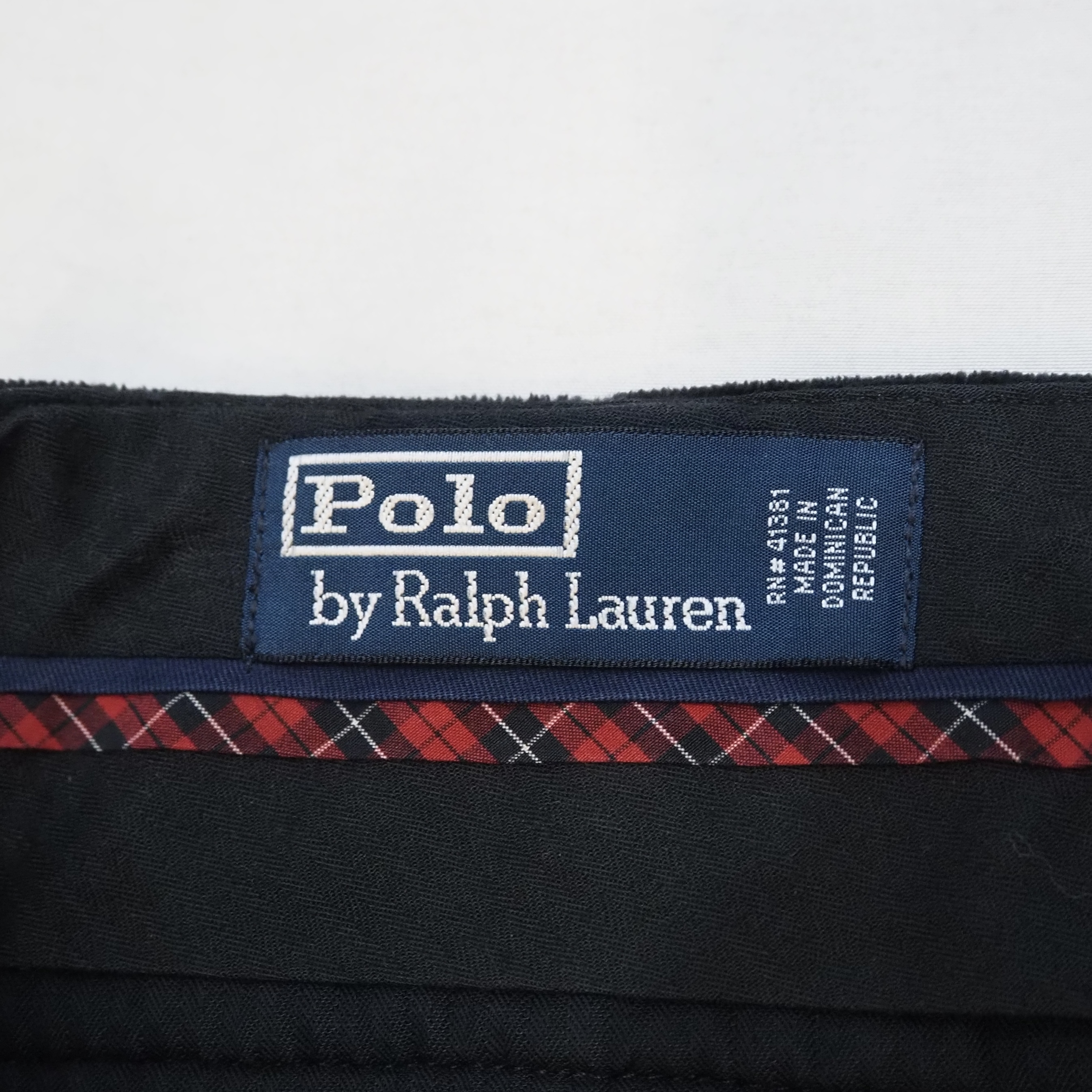 90’s Ralph Lauren ベロアパンツ ブラック 34×32 の画像 11