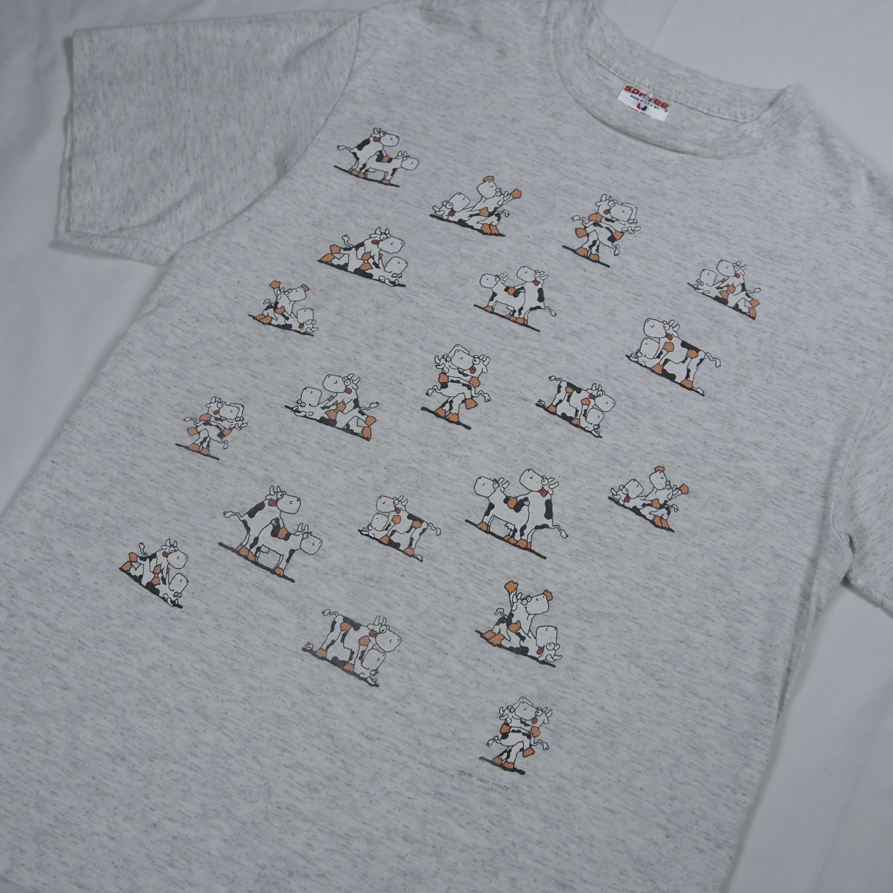 90’s SOF TEE 四十八手Tシャツ ホルスタイン Lサイズ の画像 2