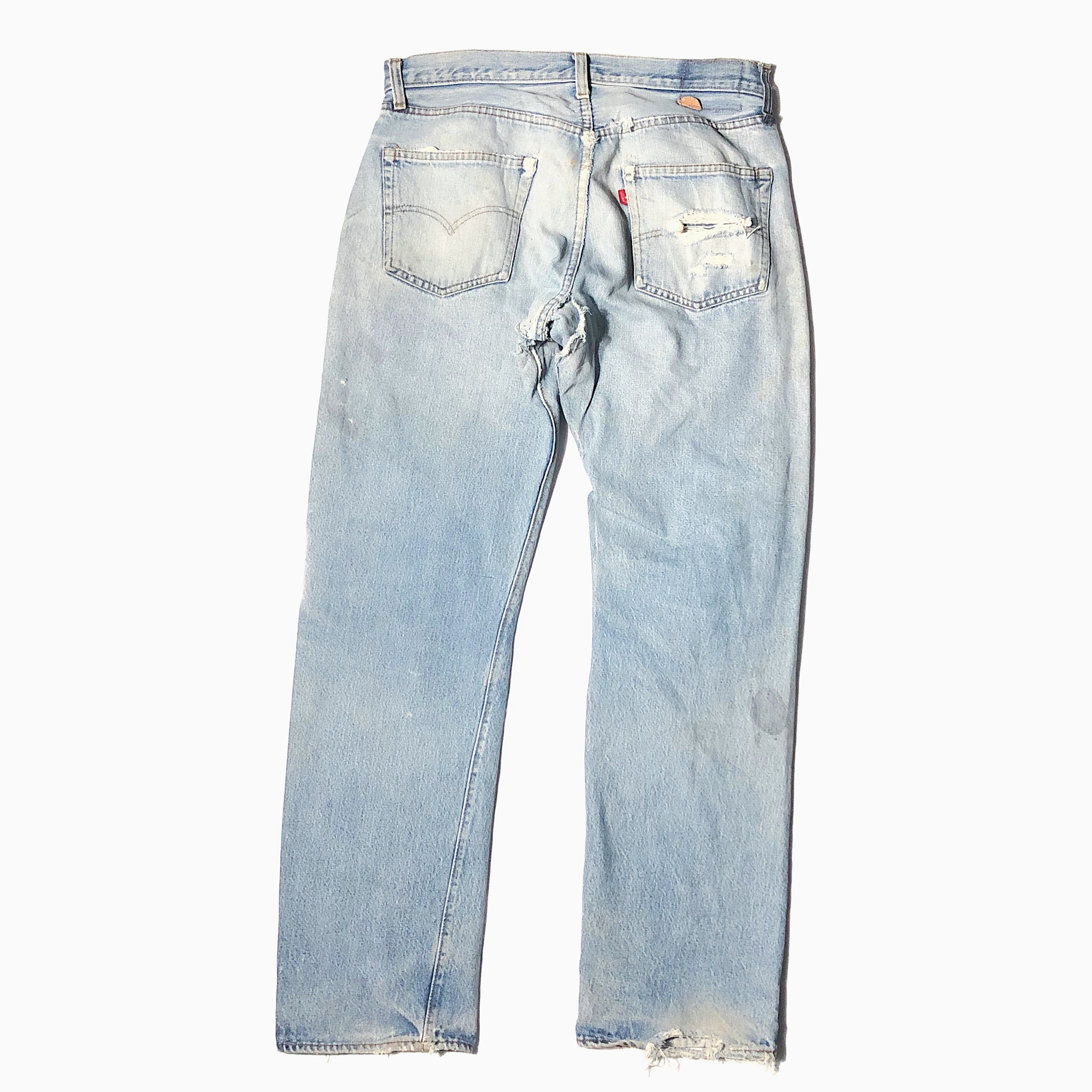 Vintage【Levi's】501 Late 66 Red Line Grunge Denim Pants の画像 2