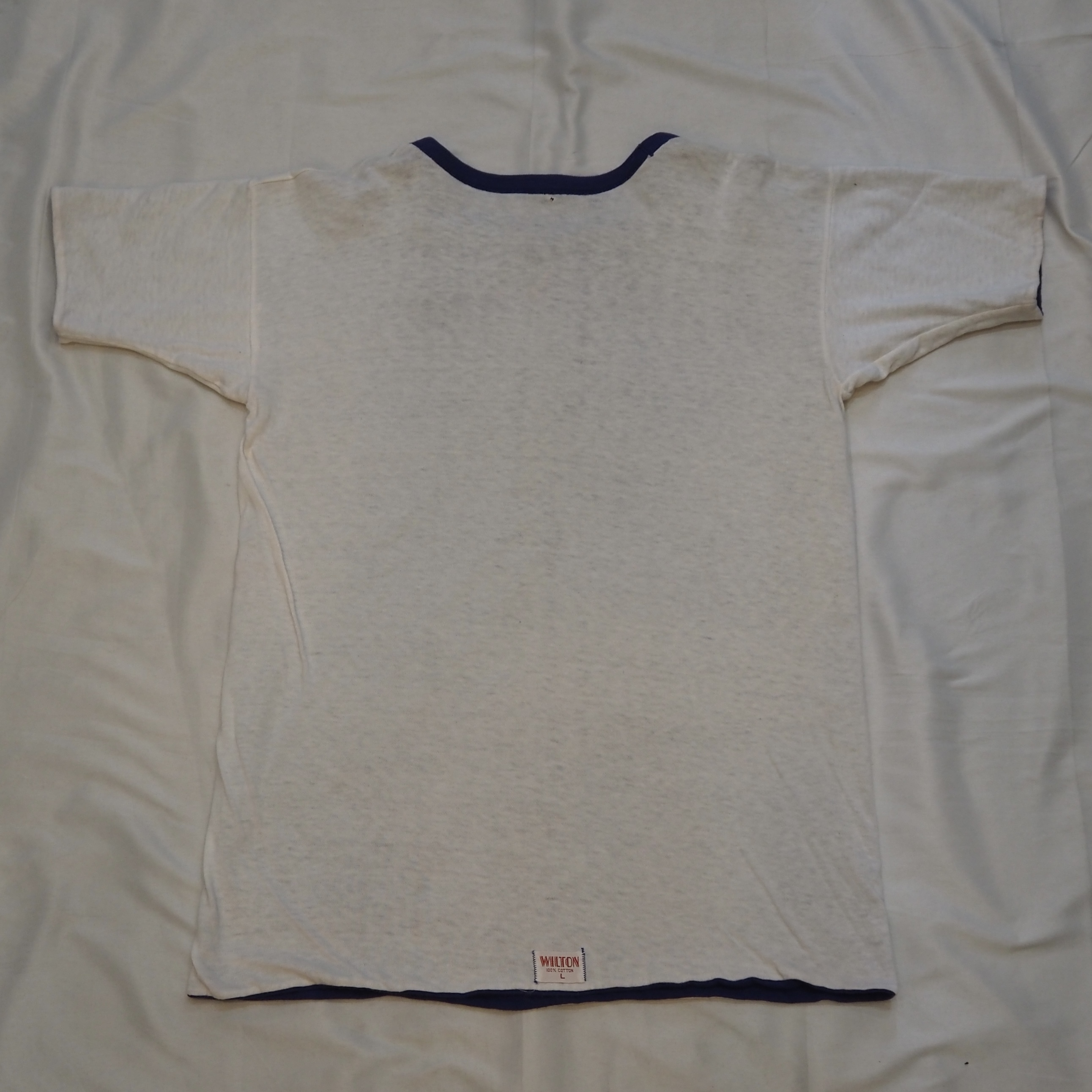 60’s Wilton ダブルフェイス Tシャツ ブルー×ホワイト の画像 14