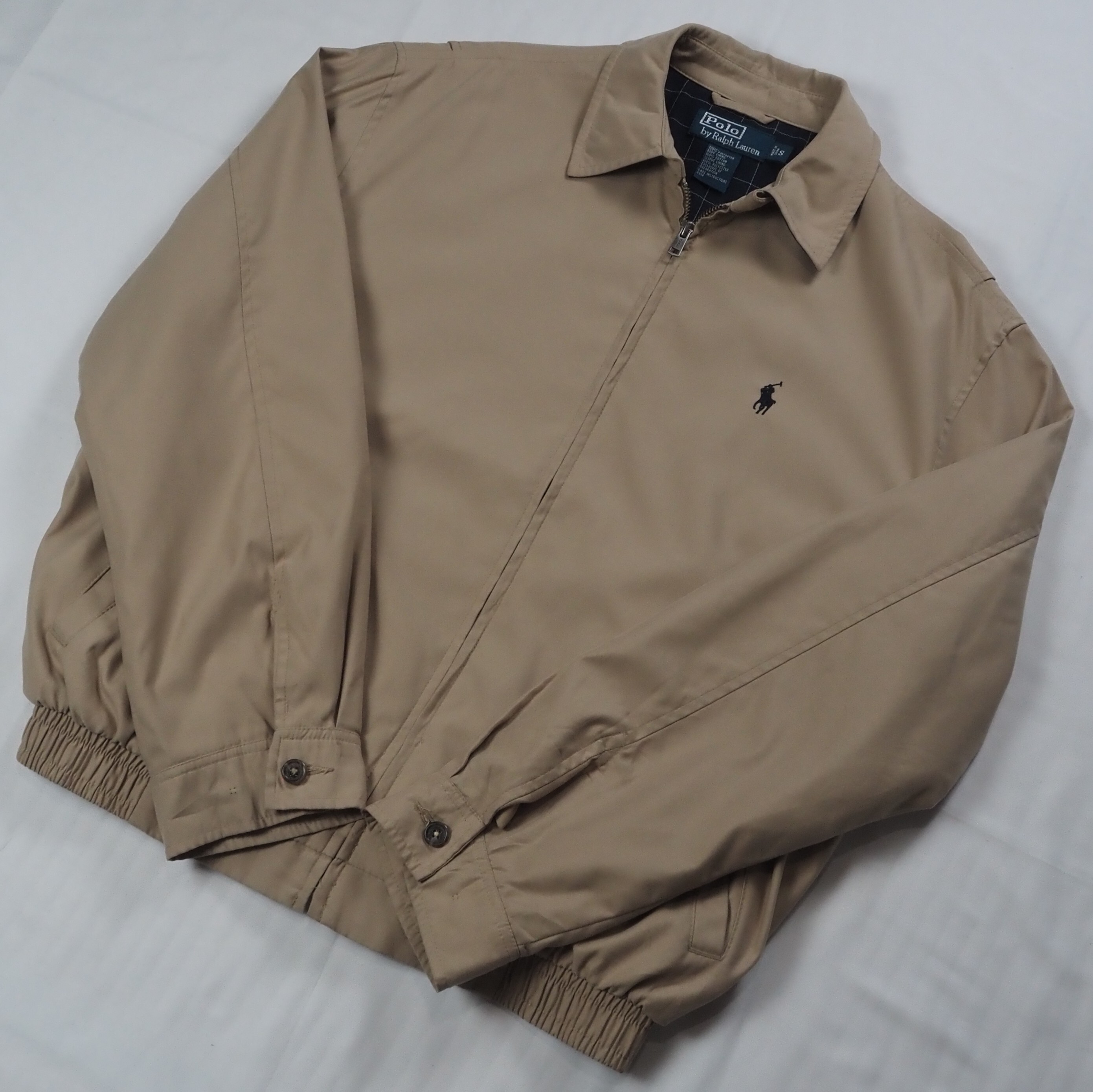 90's Ralph Lauren スイングトップ ベージュ Sサイズ の画像 11