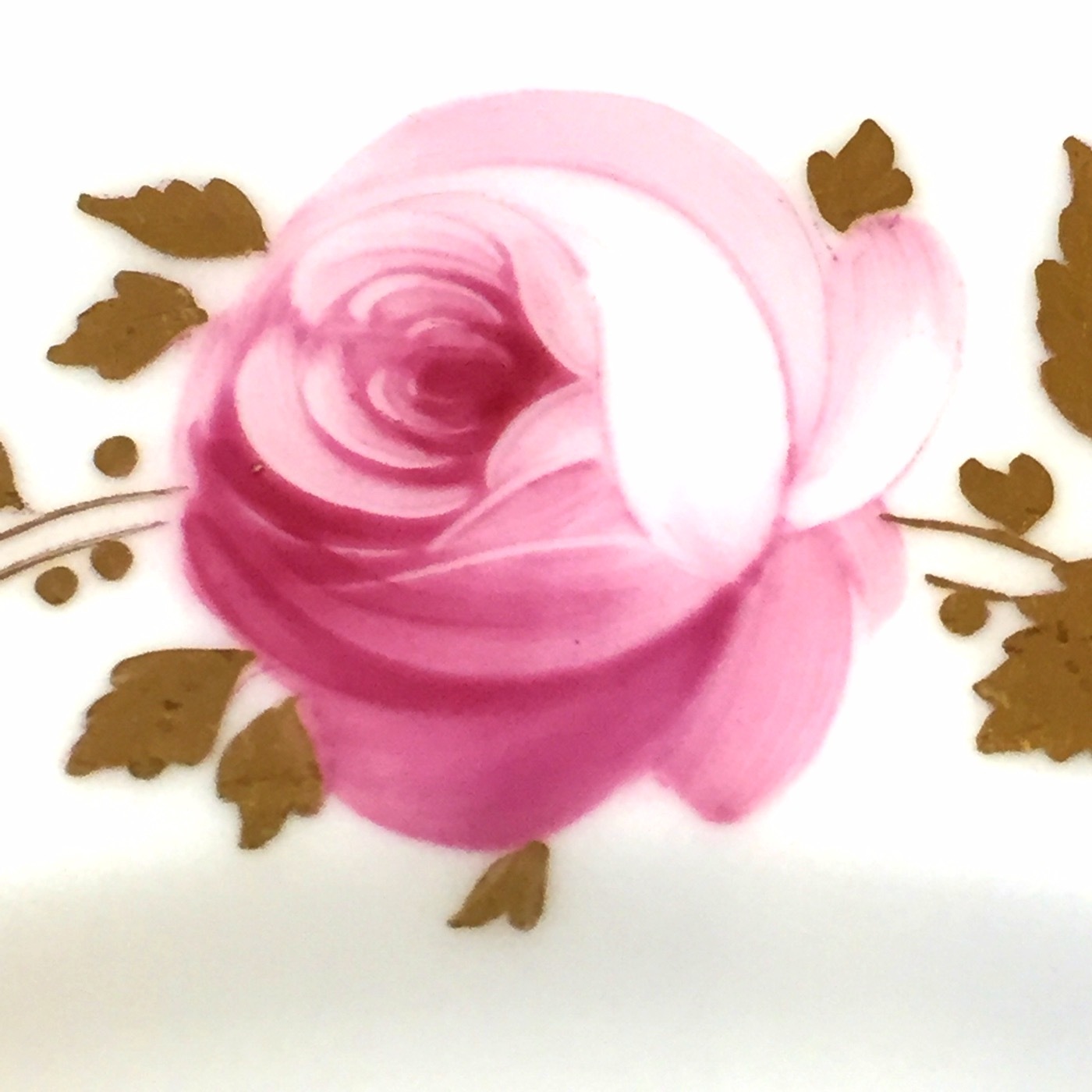 ミントン 薔薇と青花のプレート Rosy Baby
