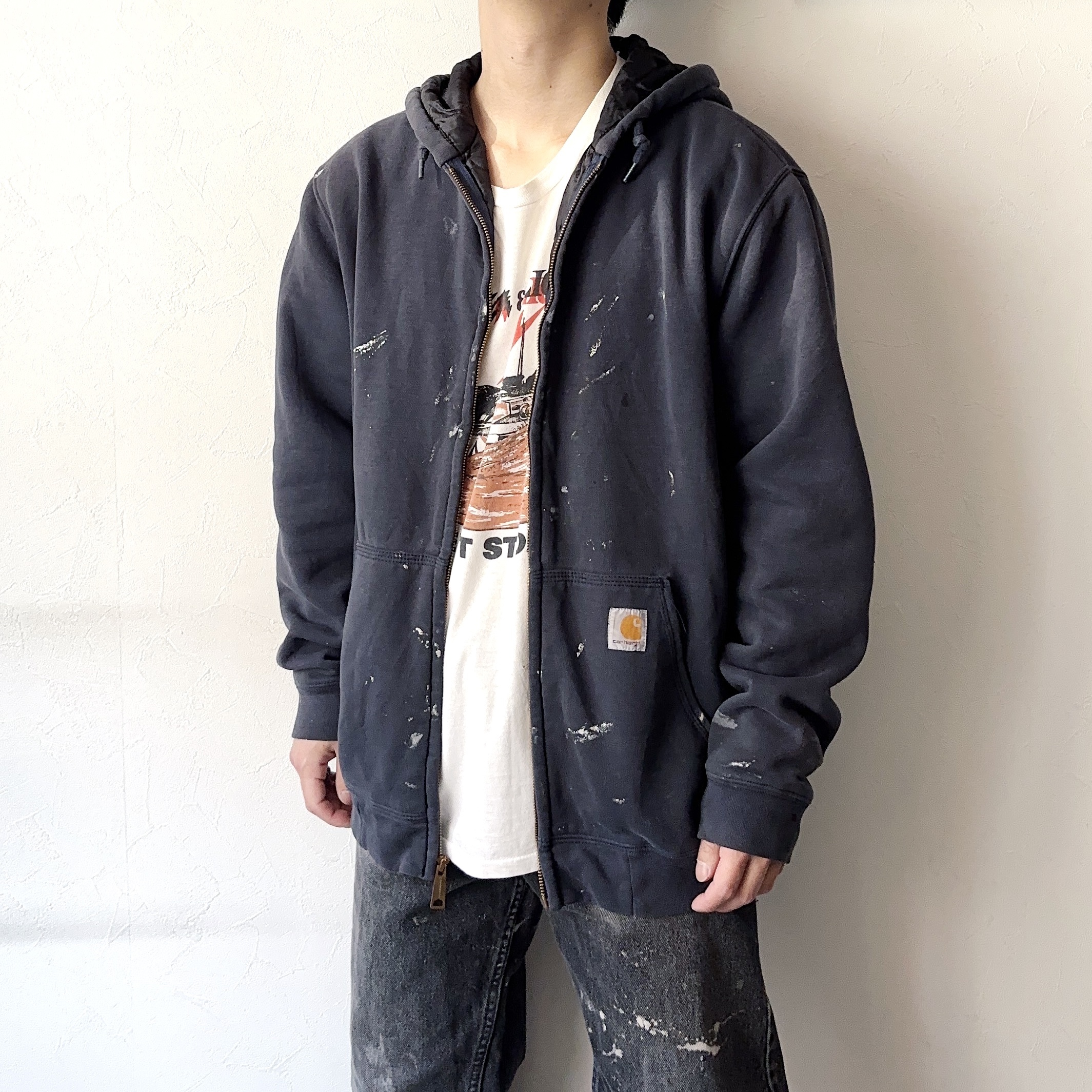 Y2K【Carhartt】Grunge Zip-up Hoodie の画像 3