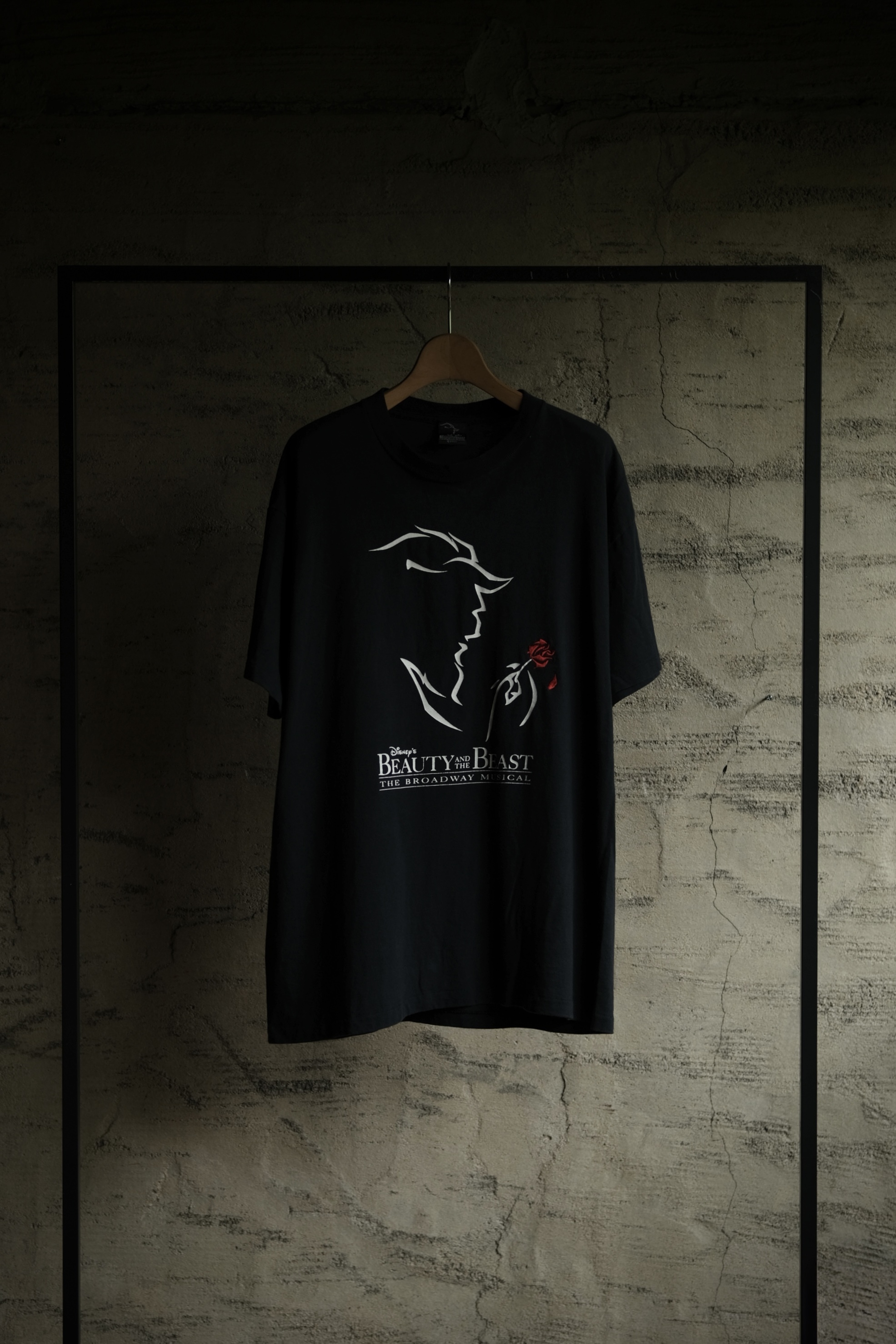 Utah/90's "beauty and the beast" musical print tee shirt