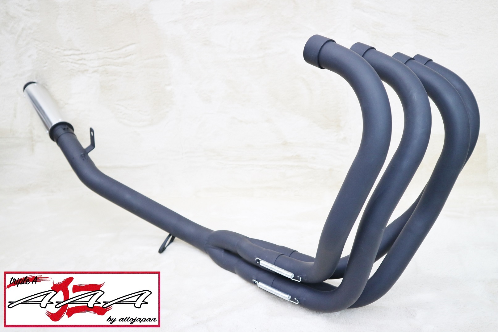 トリプルa Zrx400 レース管 黒 Zrx 97年 Zr400e 4 2 1 マフラー サイレンサー バッフル ブラック ゼラペケ 旧車會 コール 鳴き 抜群 アキヤンのバイクパーツ