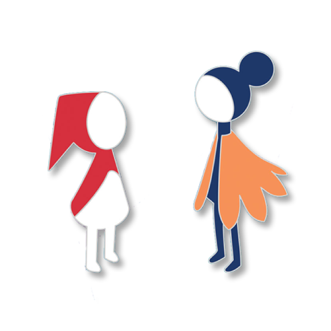 【Monument Valley 2(モニュメント・バレー 2)】ロー&娘 ピンバッジセット - 画像2