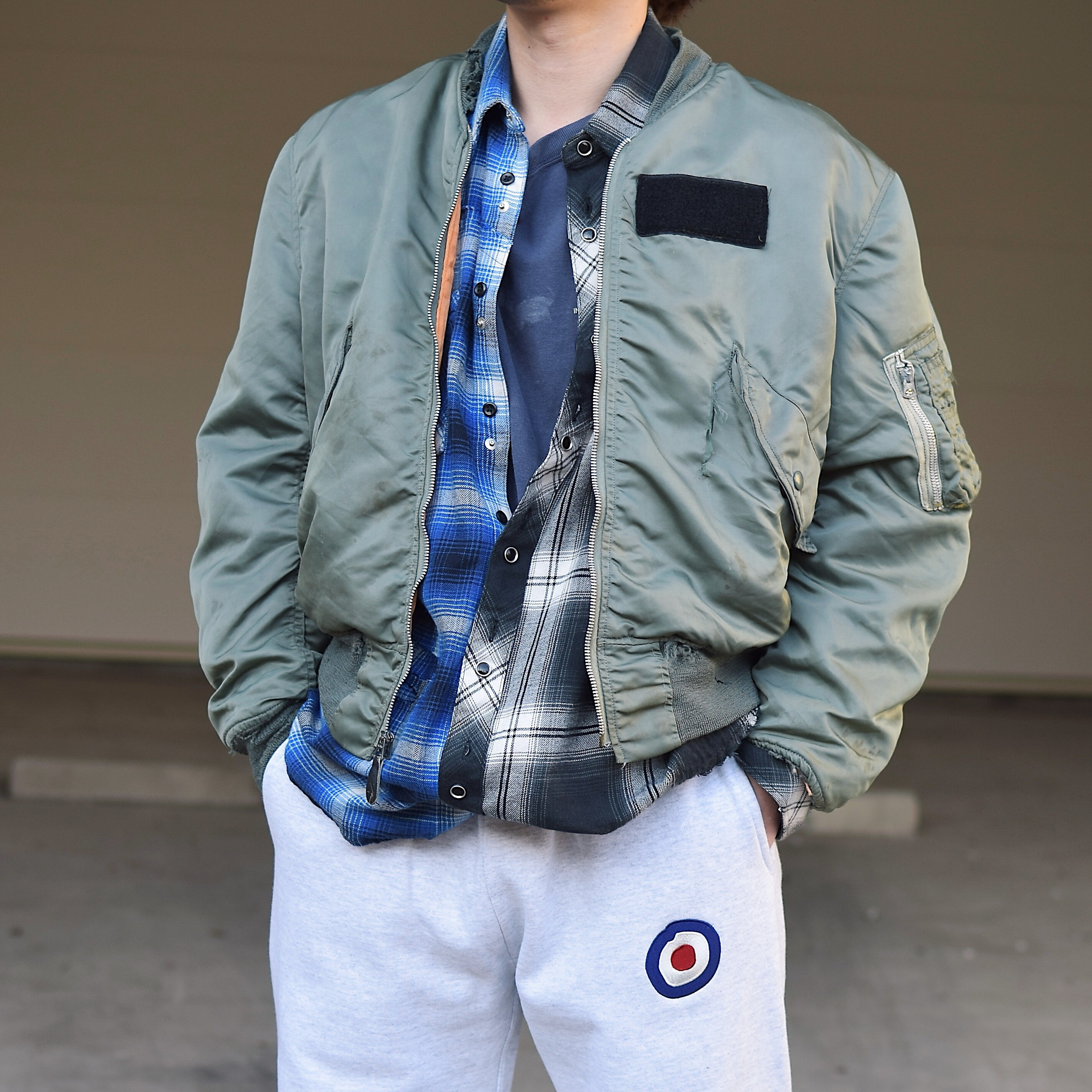 Vintage 70's【ALPHA INDUSTRIES,INC.】Grunge L-2B Flight Jacket の画像 4
