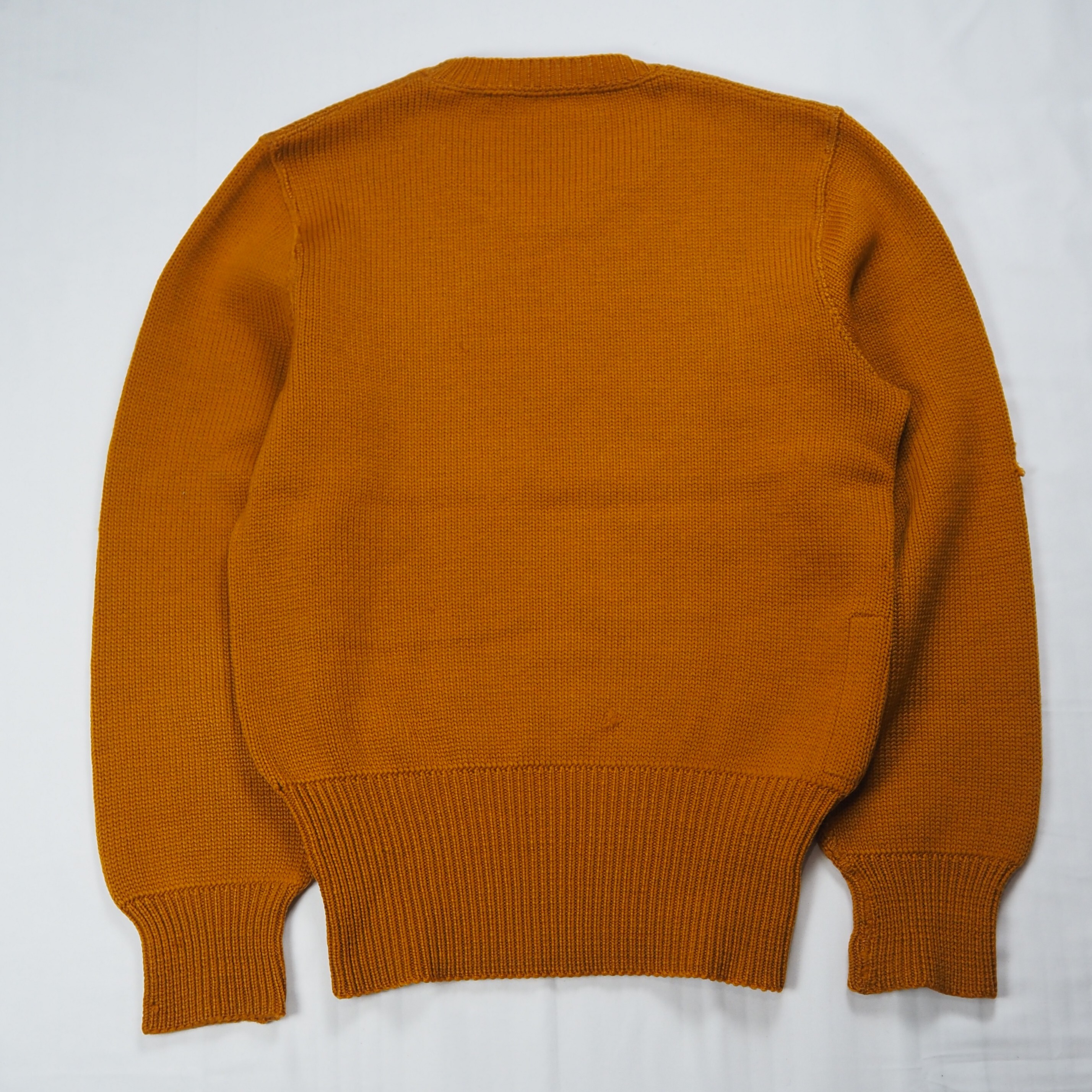 【9/23 20:00入荷】40's ウールニット マスタードイエロー の画像 12