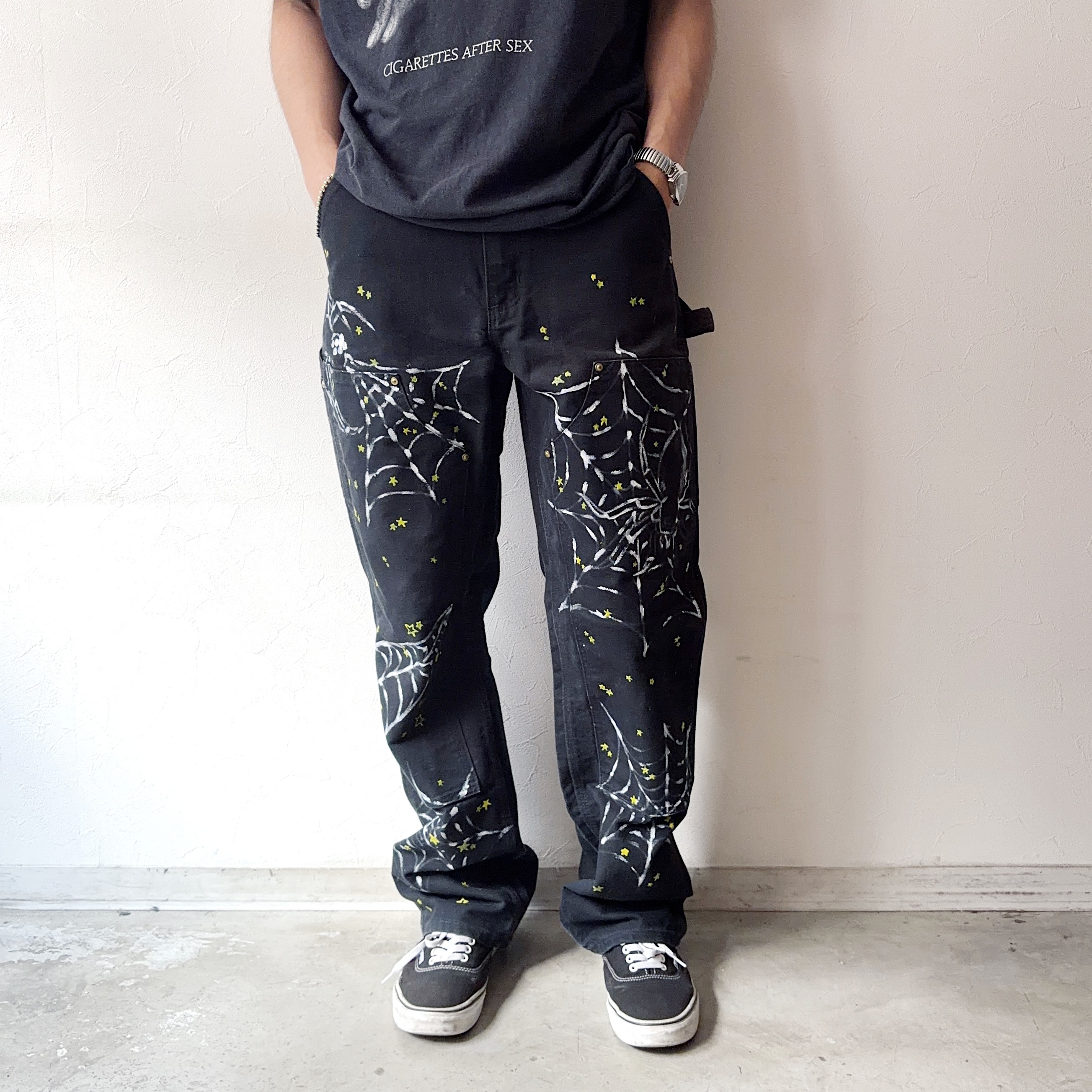 Y2K【Carhartt】"Spider" Painted Double Knee Painter Pants の画像 3