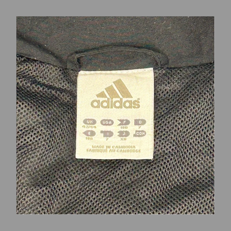 adidas ナイロンジャケット 黒 3XL の画像 4