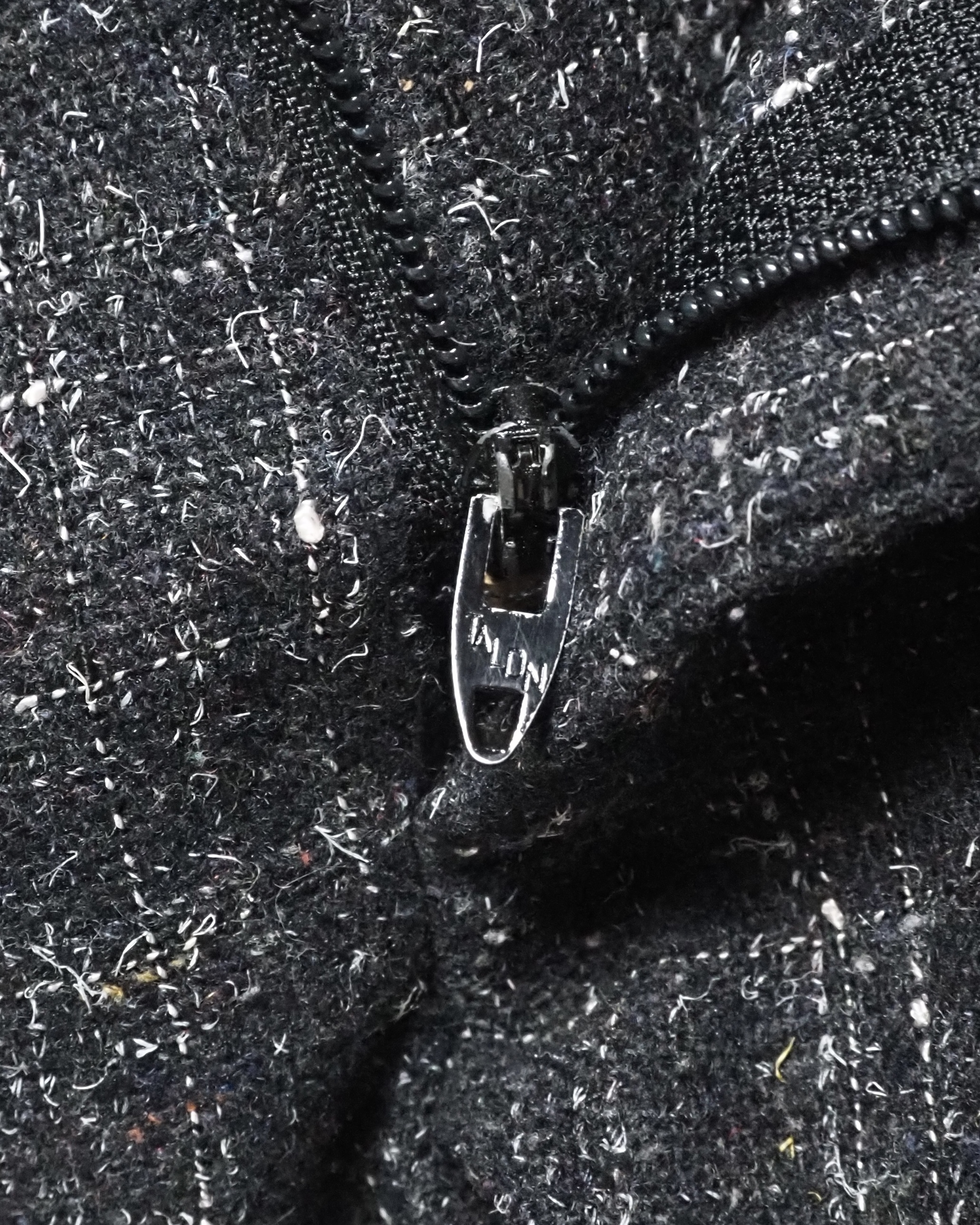 80’s Wool Slacks カスリ柄 ブラック×ホワイト の画像 9