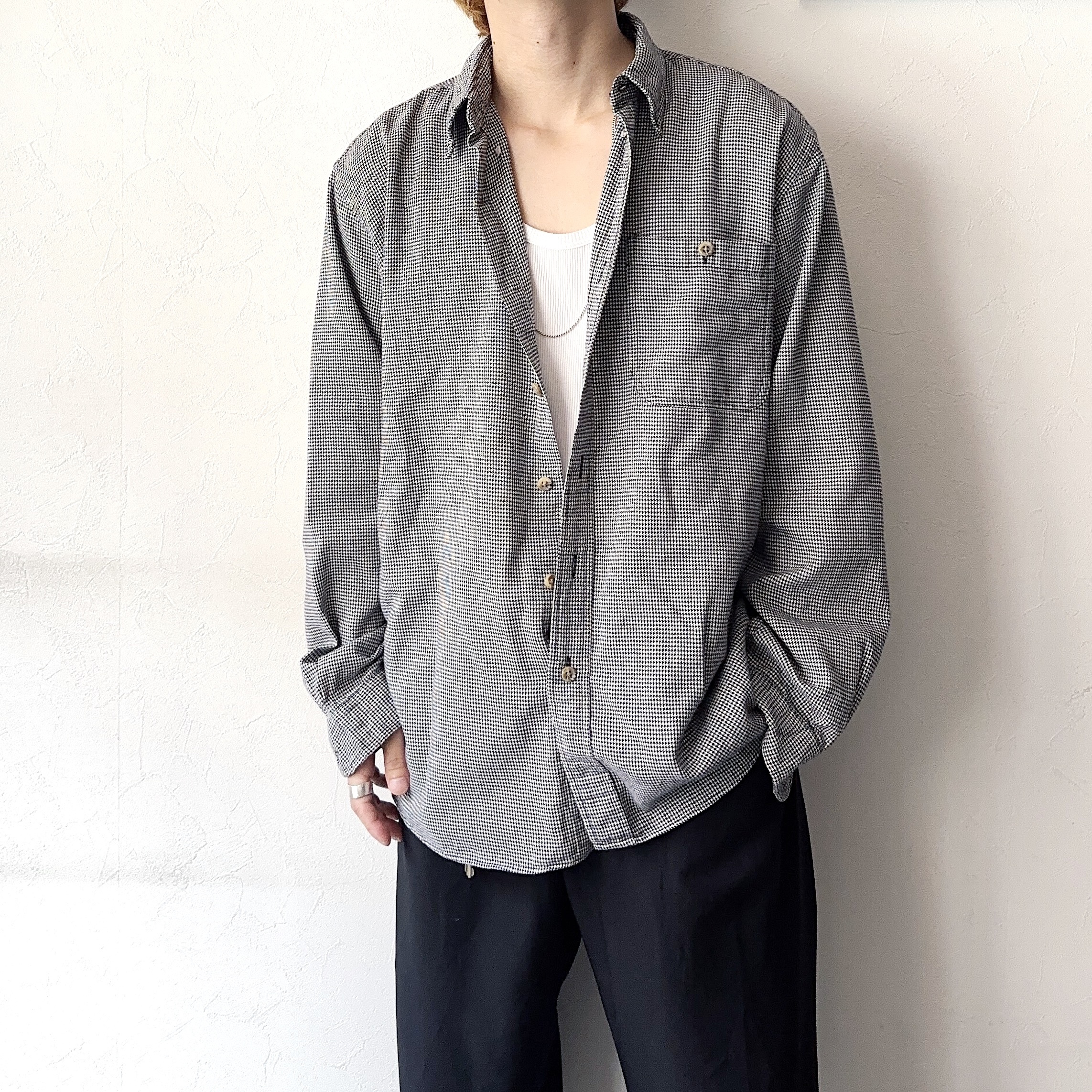 Vintage 80～90's【OSHKOSH】Houndstooth Shirt の画像 3