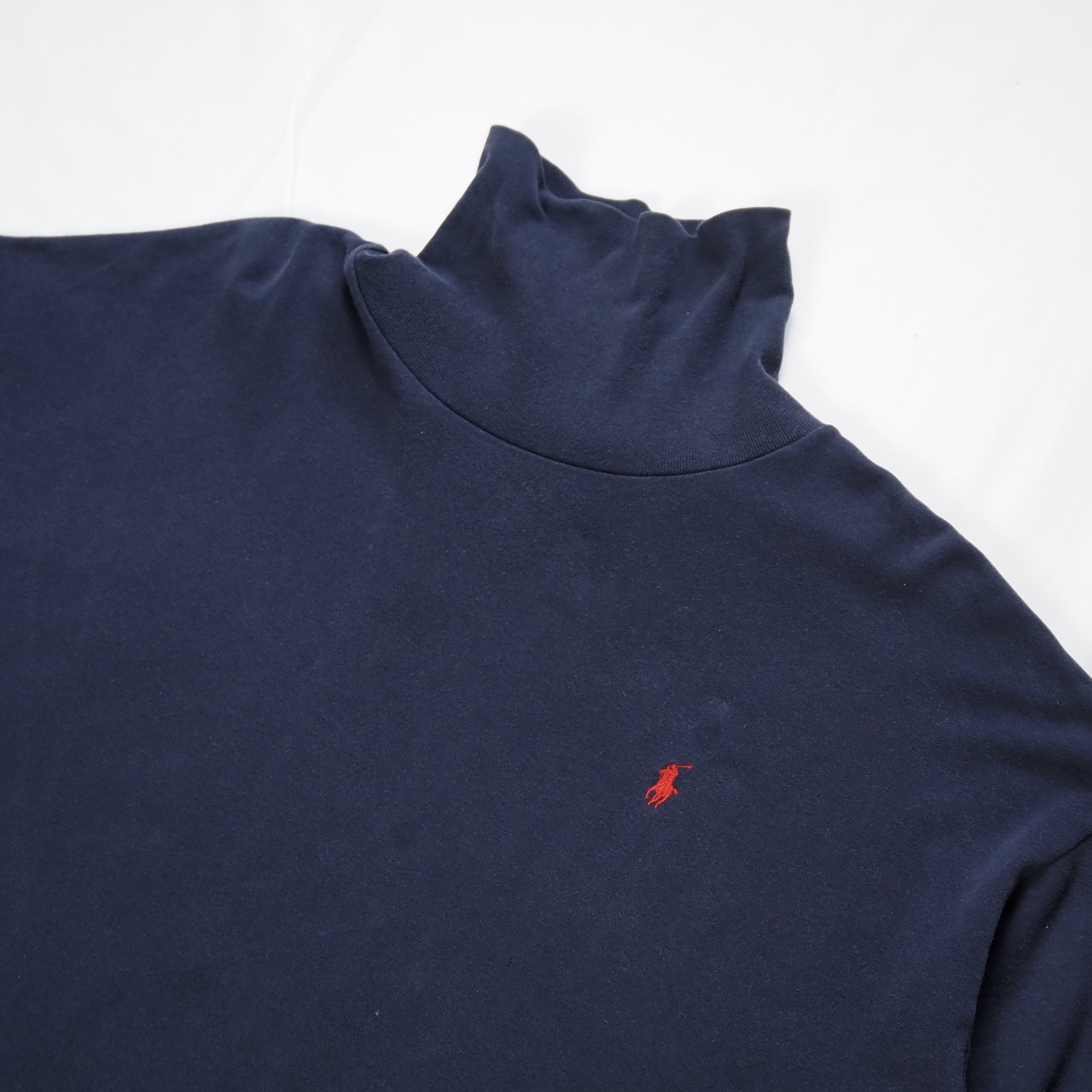 90’s Ralph Lauren タートルネック XXL ネイビー の画像 3