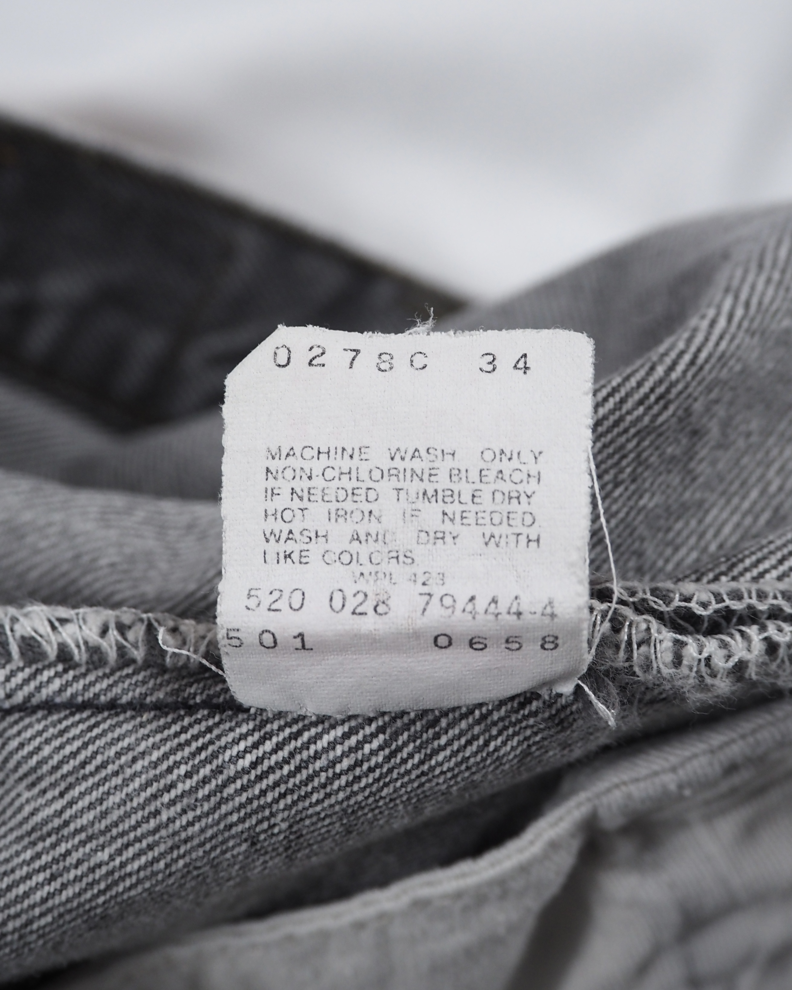 80’s Levi’s 501 先染めブラックデニム 実寸32×29 ゴールデンサイズ！ の画像 12