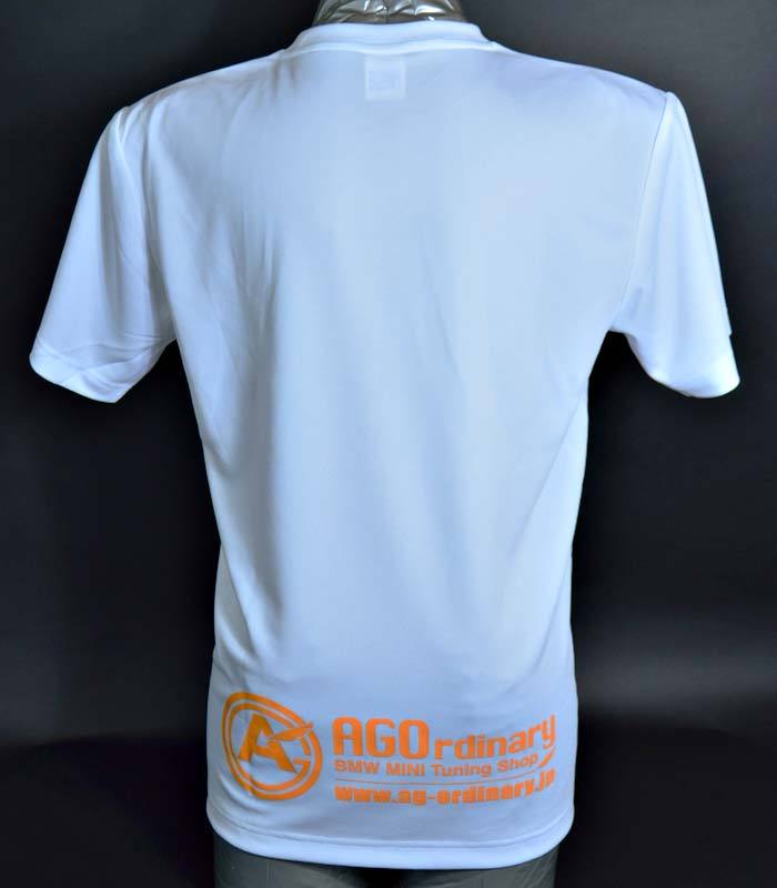 AGOロゴプリント オリジナルドライTシャツ white - 画像2
