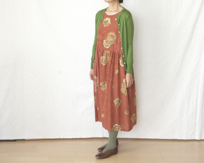 0287 ウエストギャザーワンピース Muhandwork