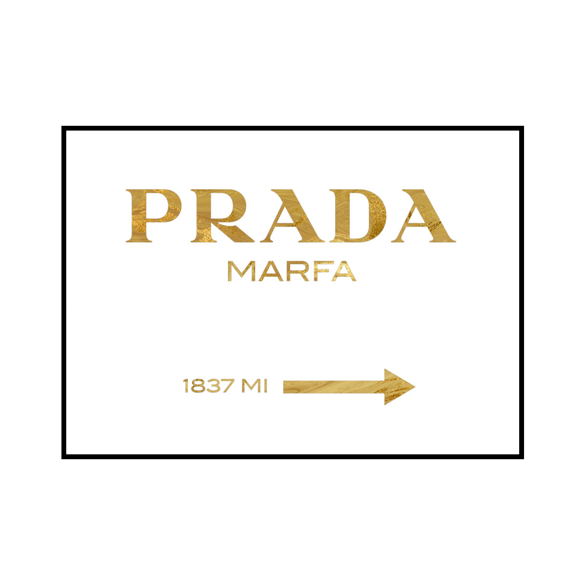 Prada Marfa 1837 Mi Gold Marble Poster Sd 000563 A2サイズ ポスター単品 State Of The Art Design
