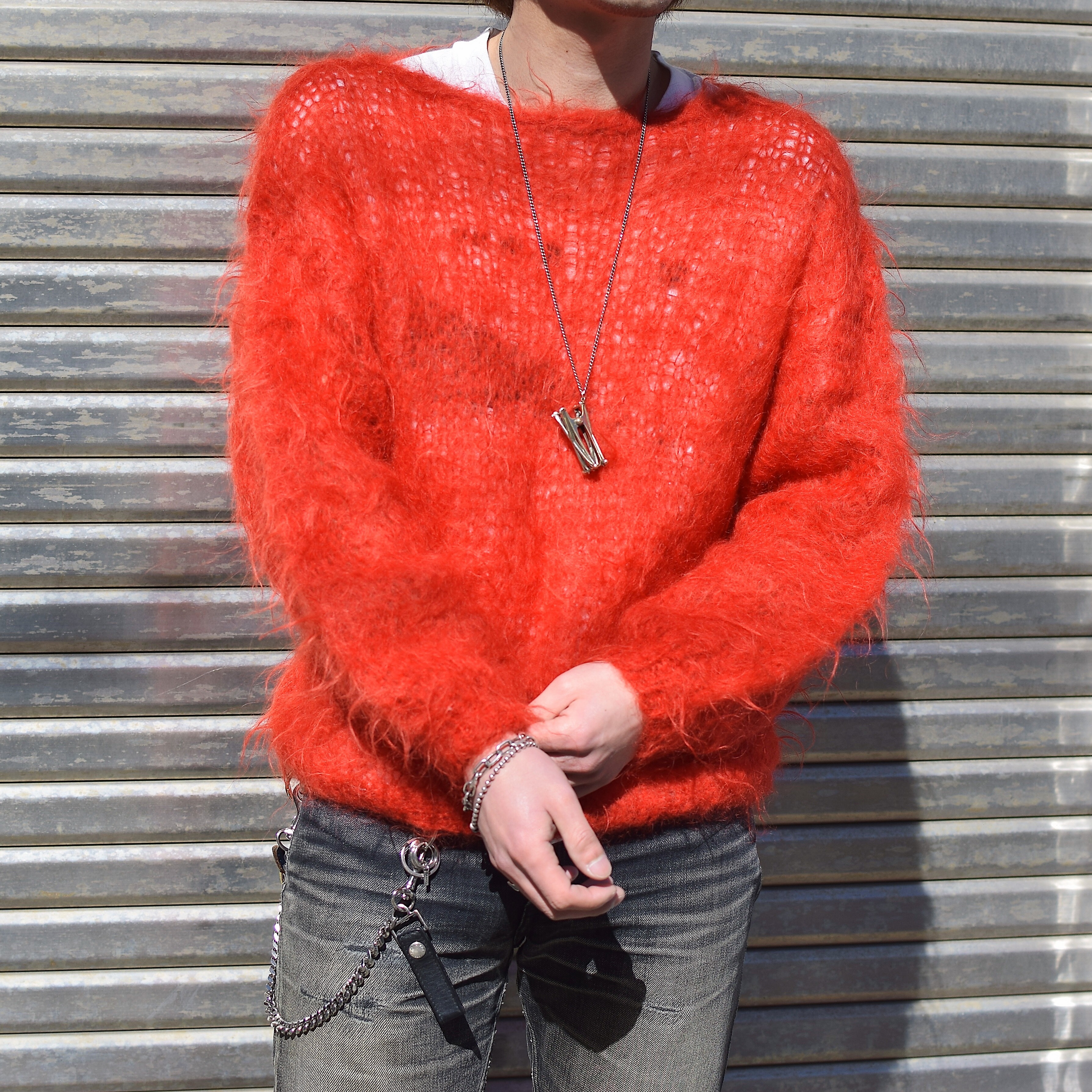 Vintage 70〜80's【POUR MOI】Shaggy Mohair Knit Sweater の画像 3