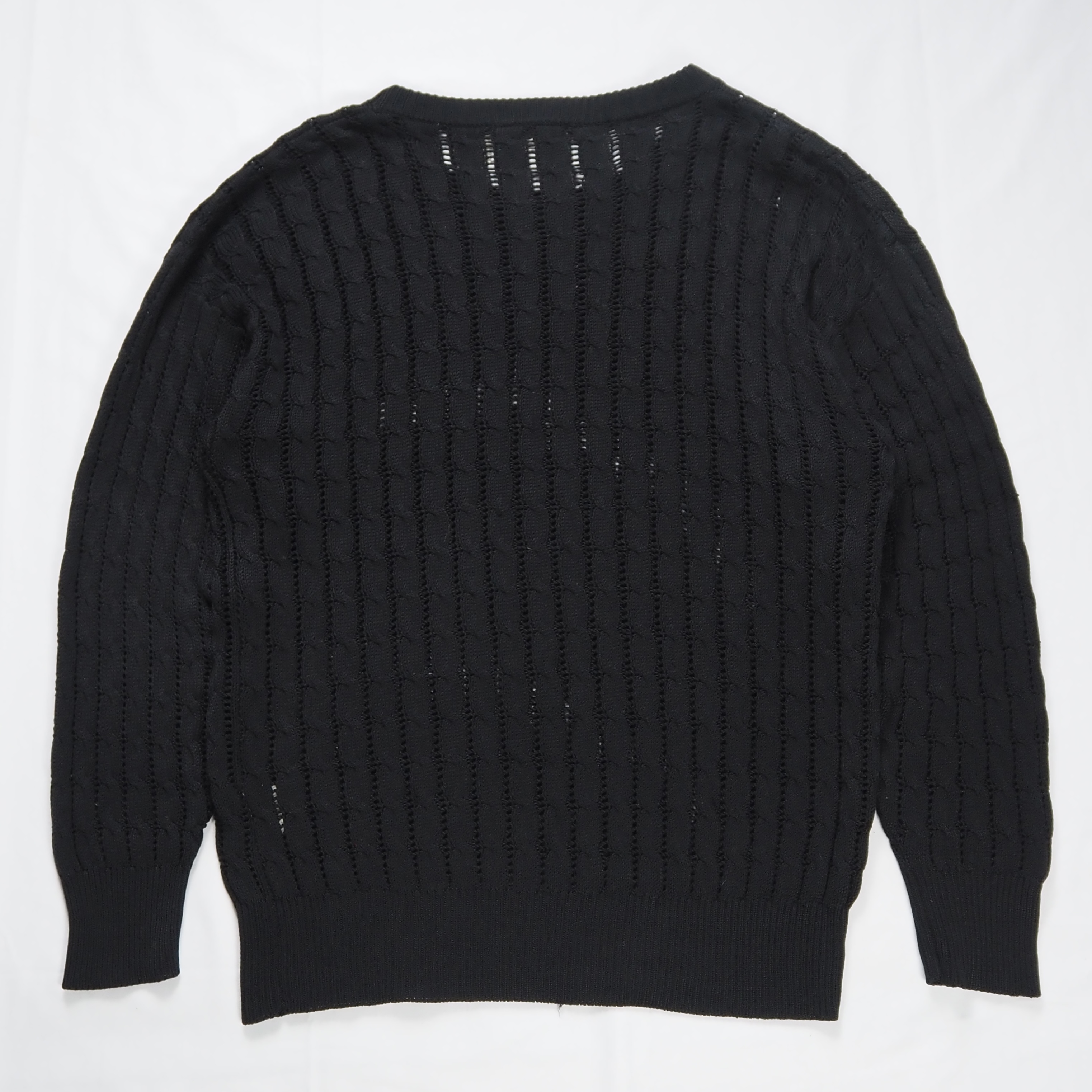 80’s-90’s go silk ニット 100%シルク Lサイズ ブラック の画像 11