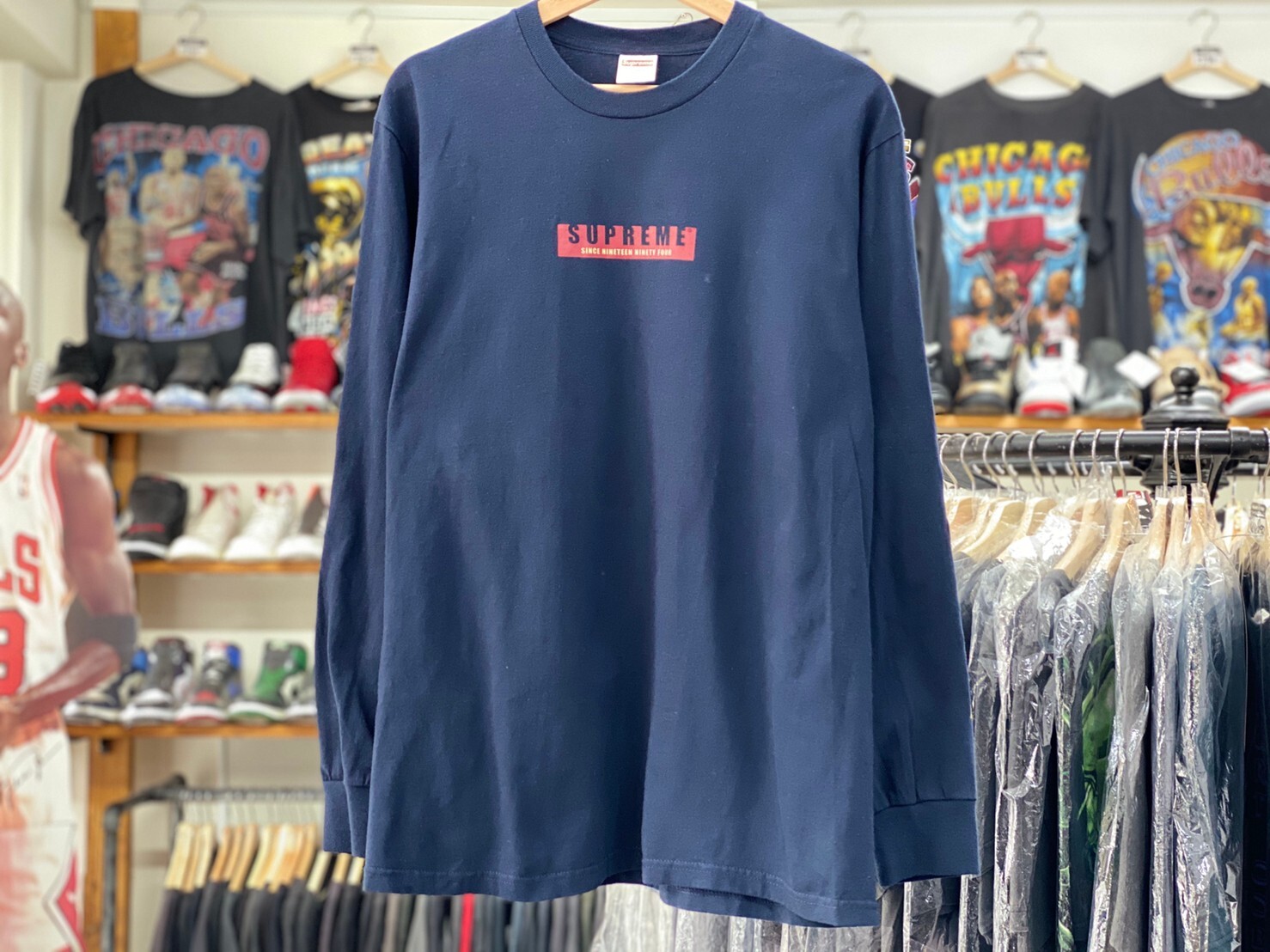supreme x champion ls tee