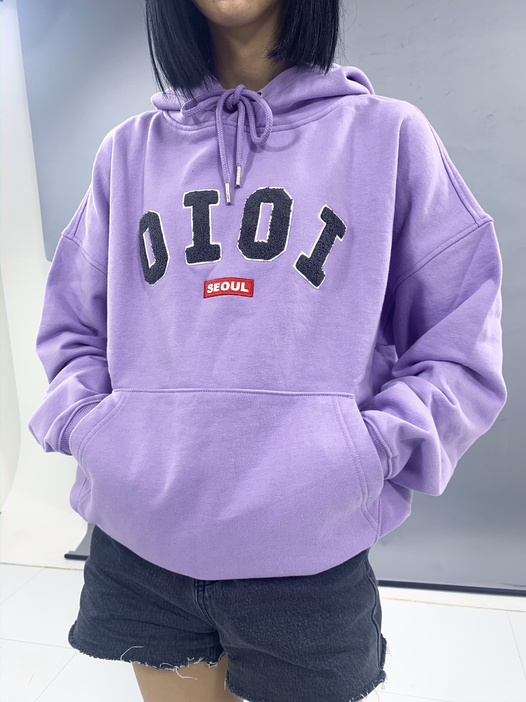 Oioi 19 Signature Hoodie Navy Purple Modep