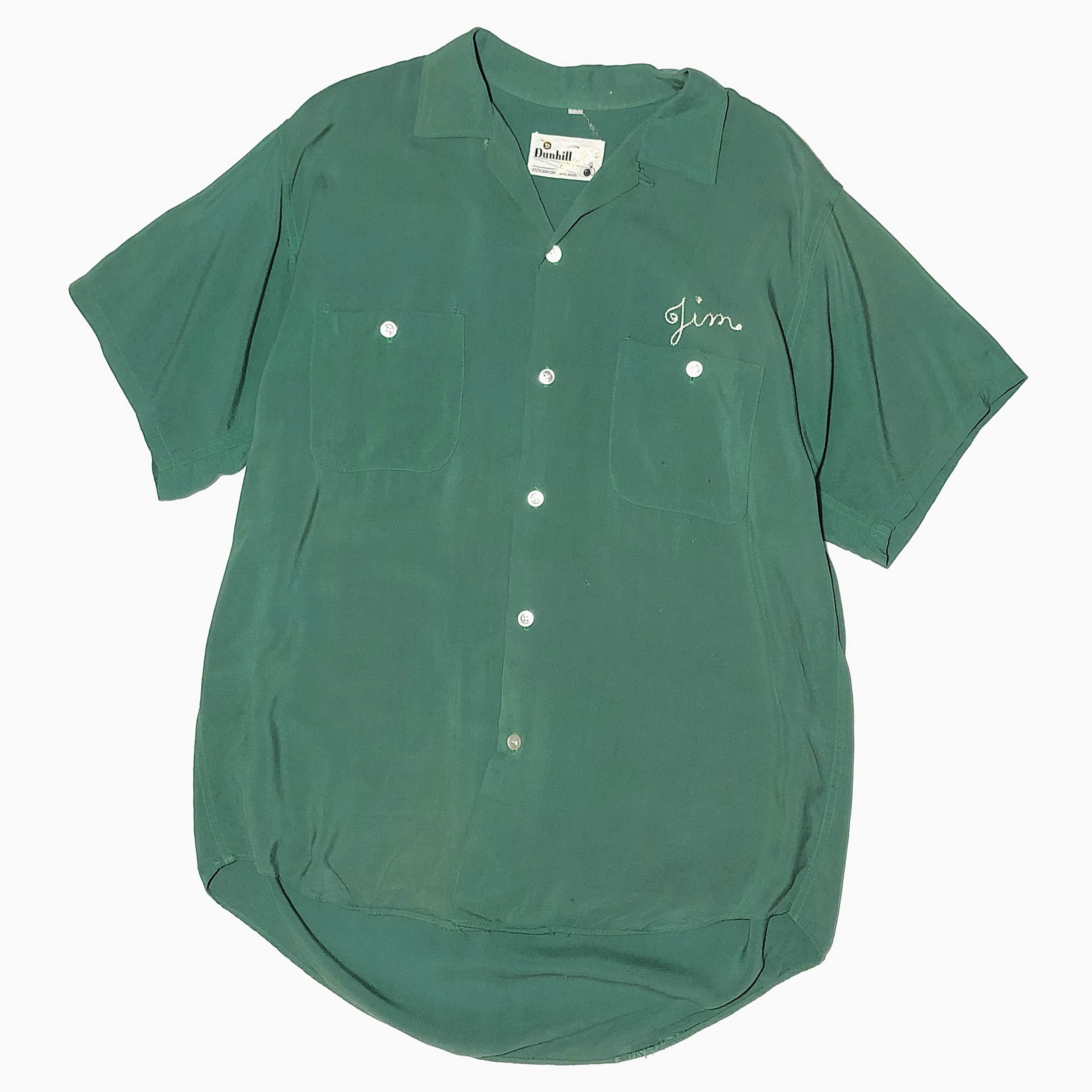 Vintage 50〜60's【Dunhill】"Midwest Rubber" Rayon Bowling Shirt の画像 2
