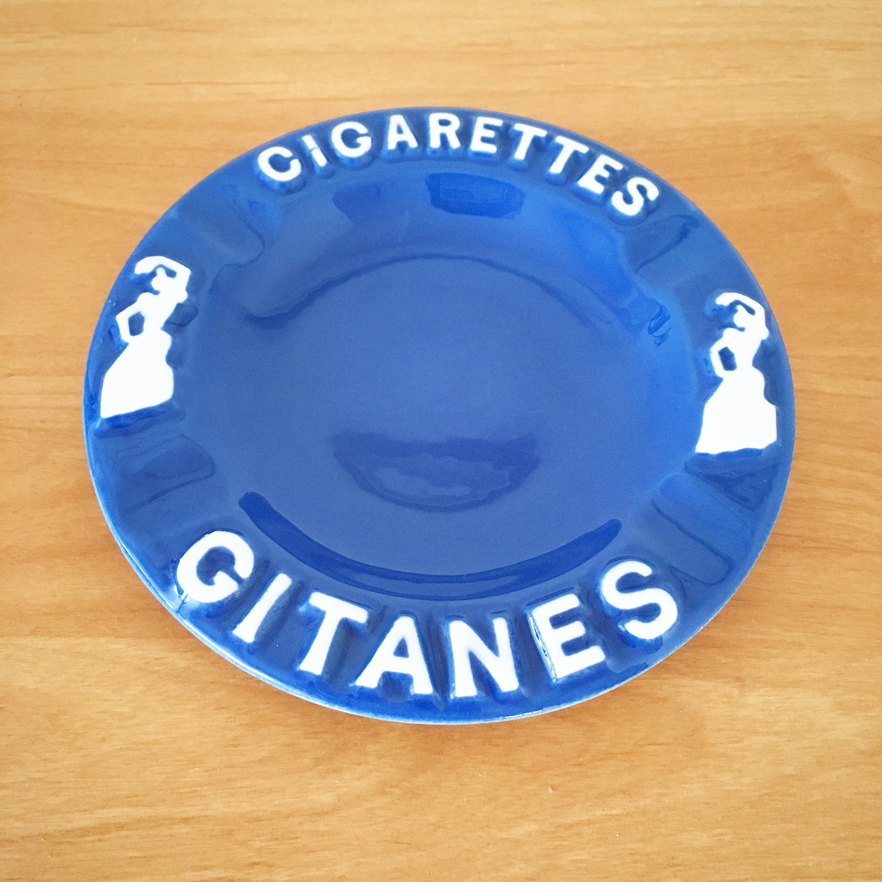 Gitanes ジタン 灰皿 フランス ぽわにえ だむーる アンティーク ブロカント