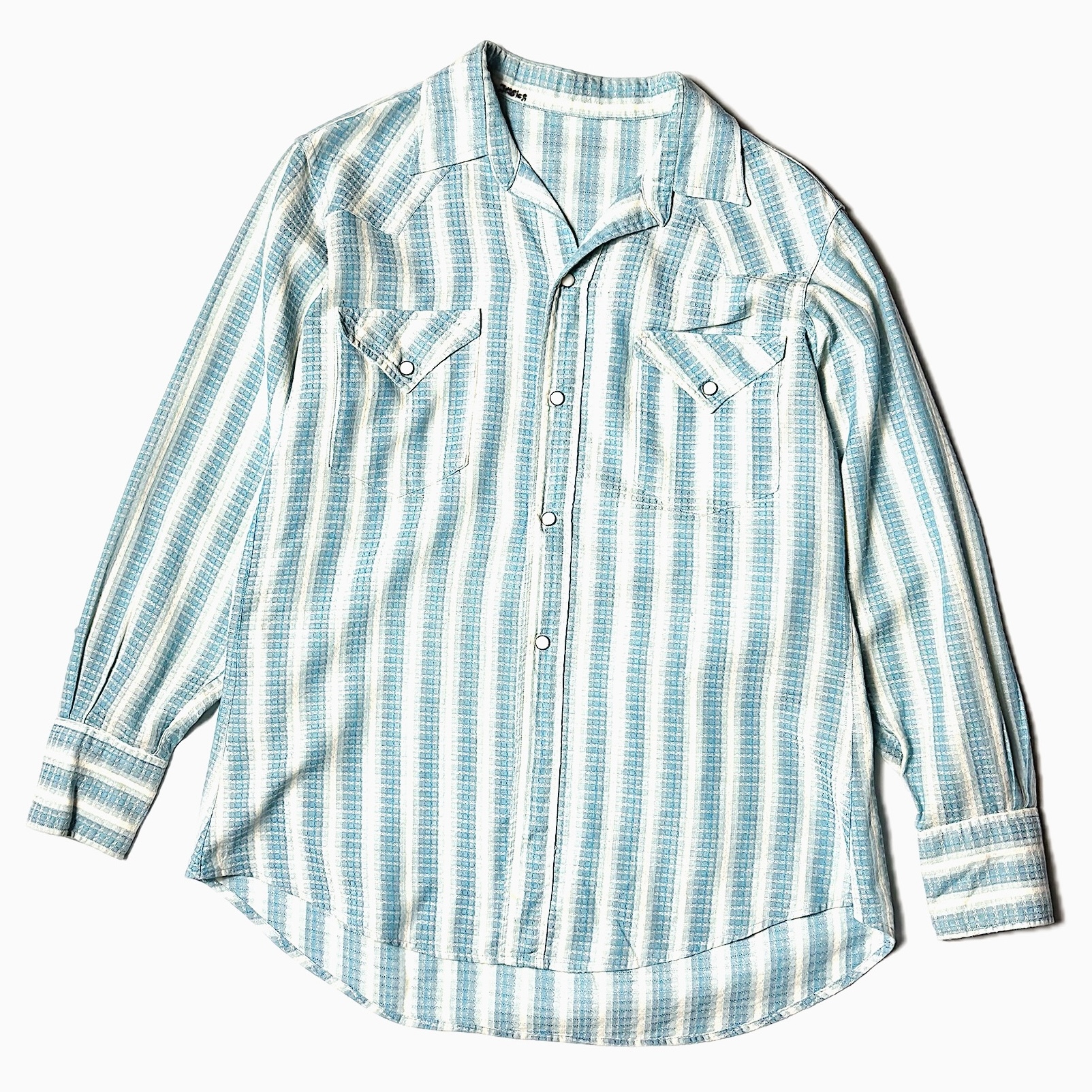 Vintage 70～80's Striped Western Shirt