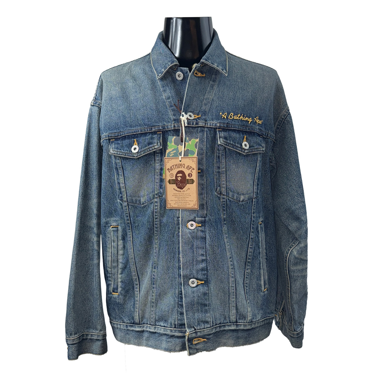 【A BATHING APE】ベイシングエイプ デニムジャケット M