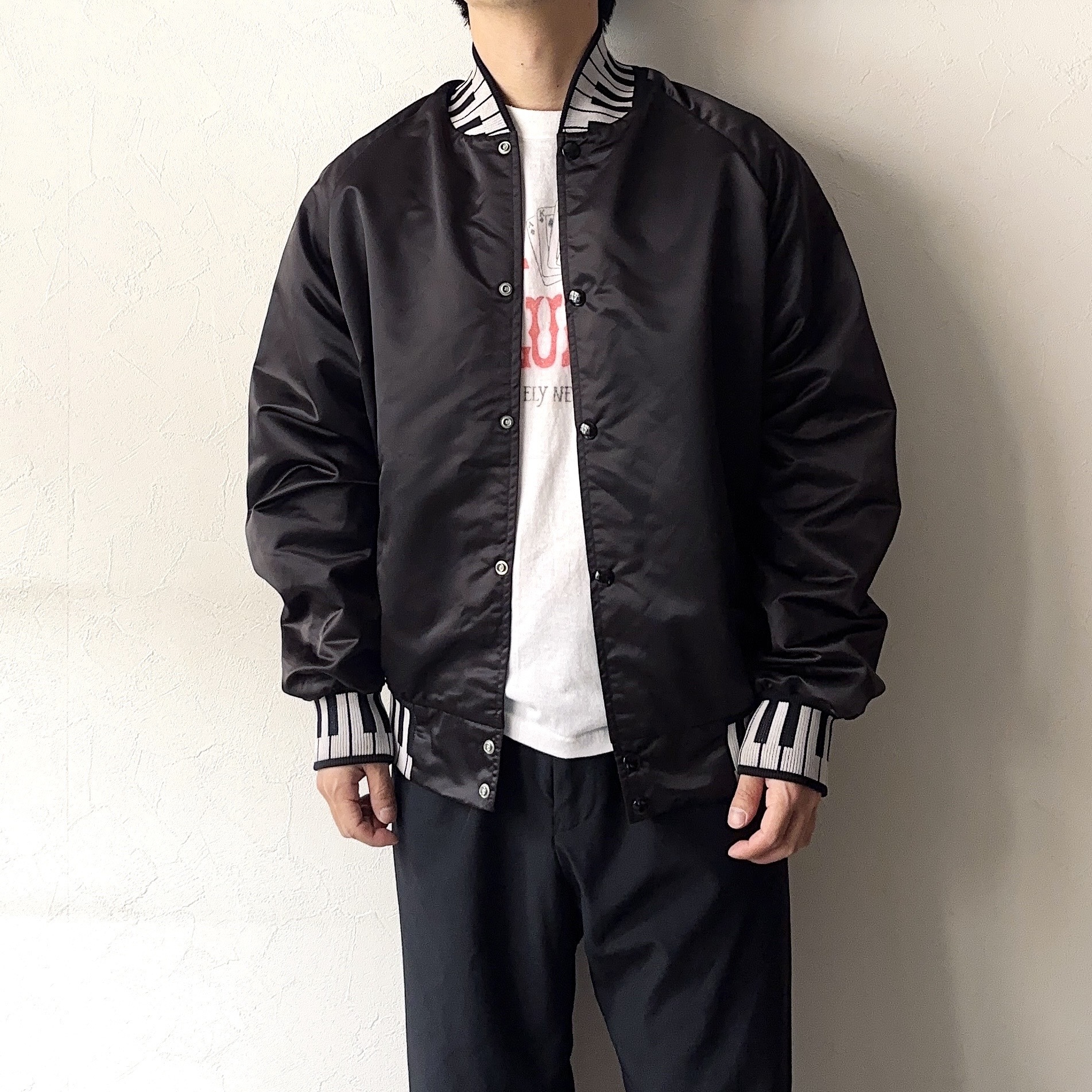 Vintage 80's【Westark】"Keyboard" Satin Jacket の画像 3