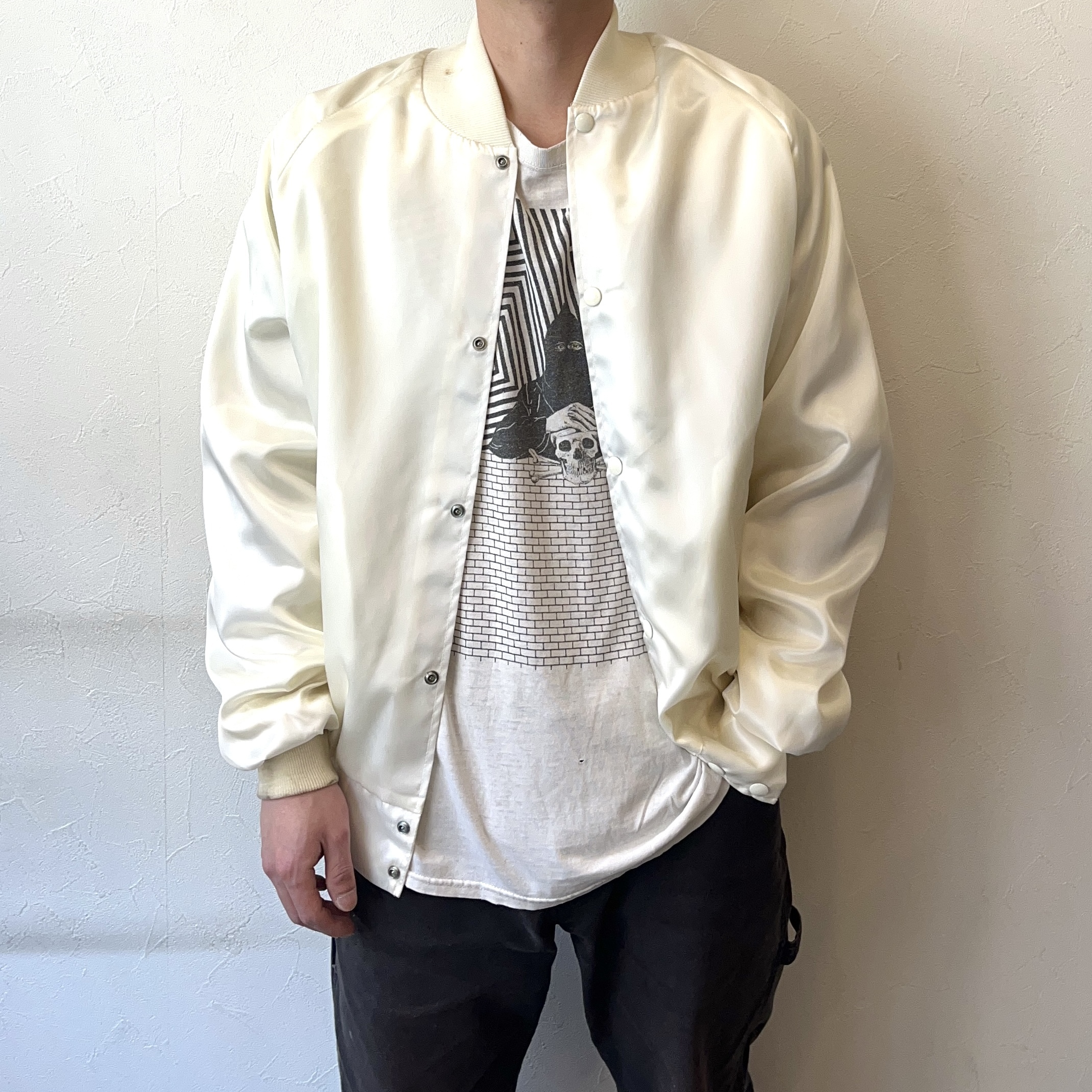 Vintage 80〜90's【Westark】"THE BEATLES" Satin Jacket の画像 3