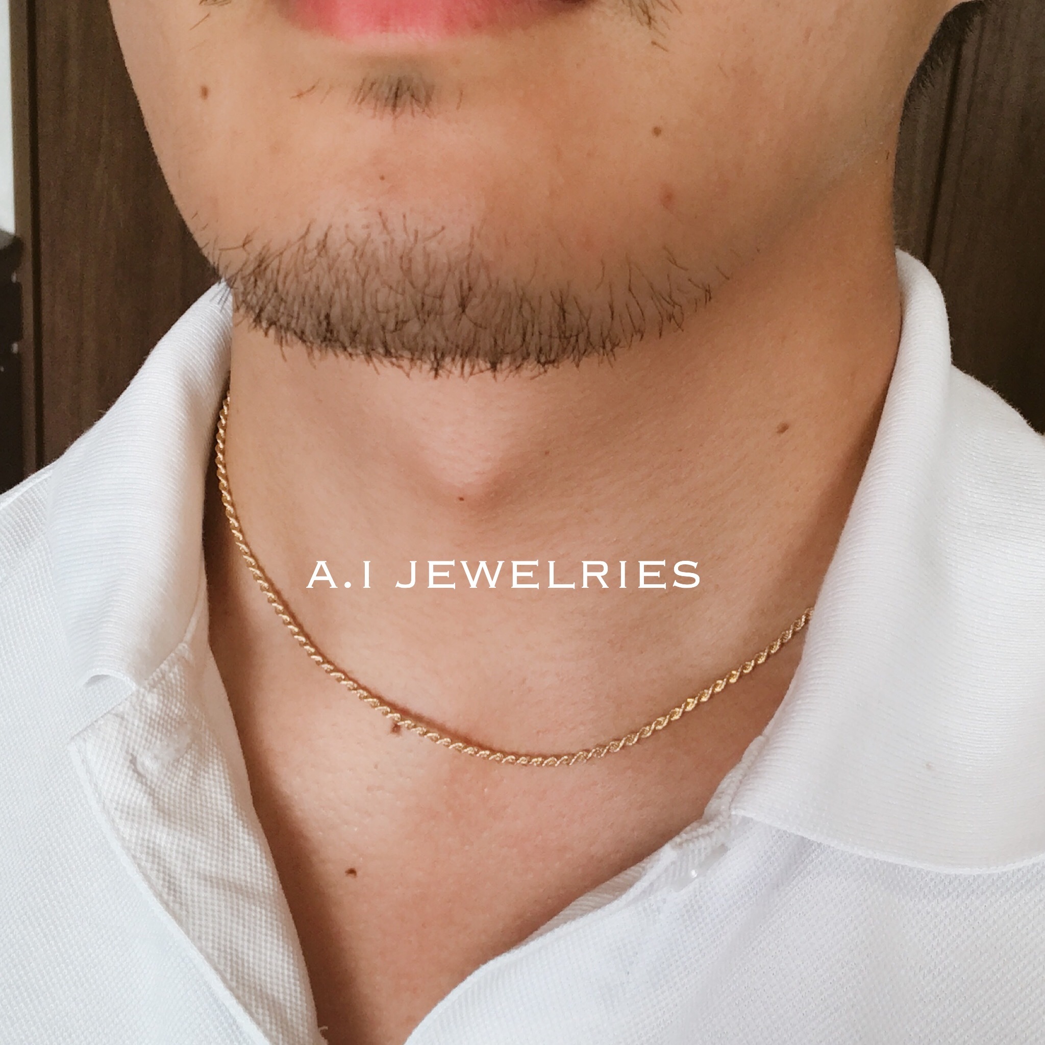 K18 18金 ロープ 45cm ネックレス 男女兼用 サイズ メンズ レディース Necklace チェーン A I Jewelries エイアイジュエリーズ