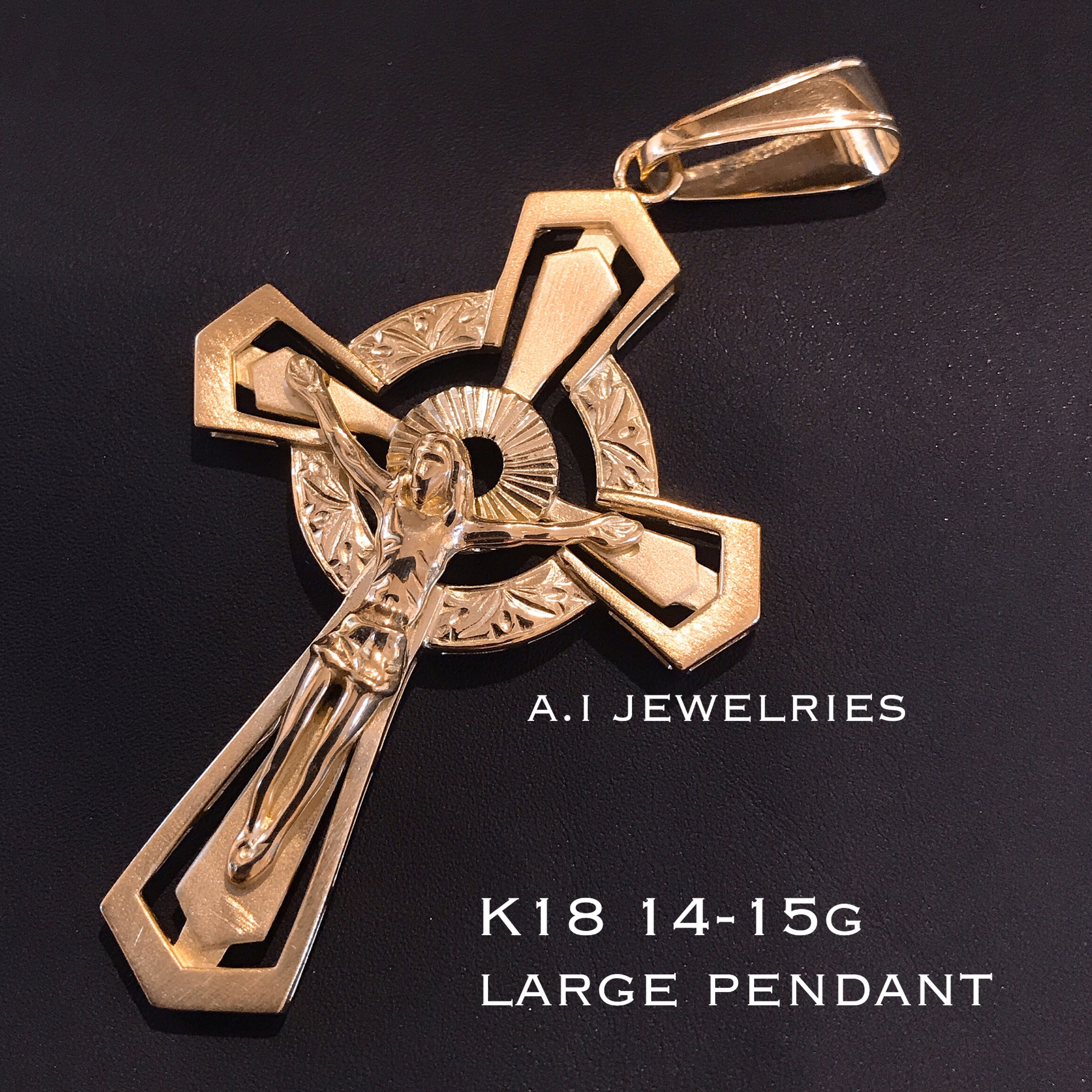 18金 クロス ペンダント 超特大 大きい サイズ K18 Crosa Pendant Large A I Jewelries エイアイジュエリーズ