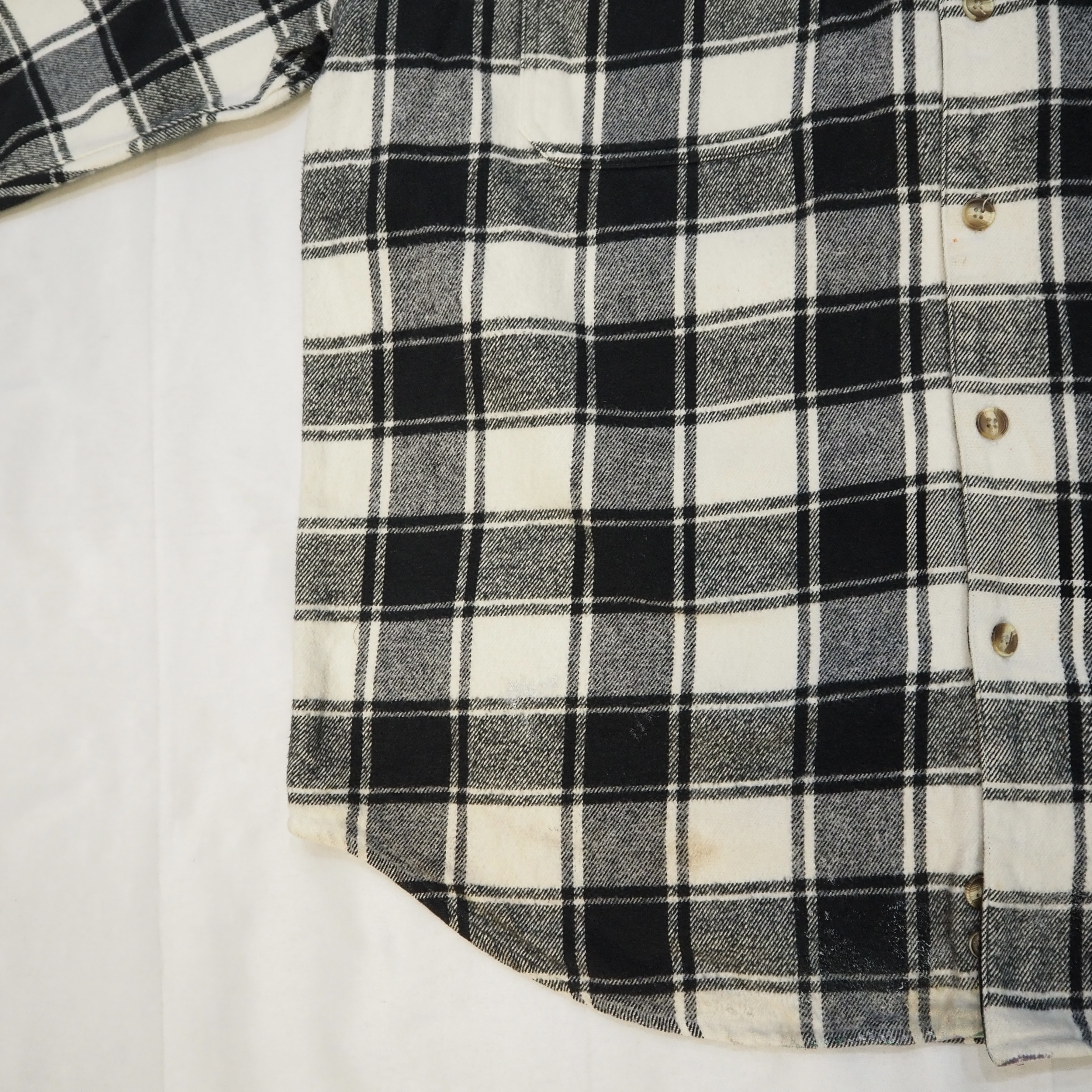 90’s Eddie Bauer Heavy Flannel Shirt Size XL の画像 5