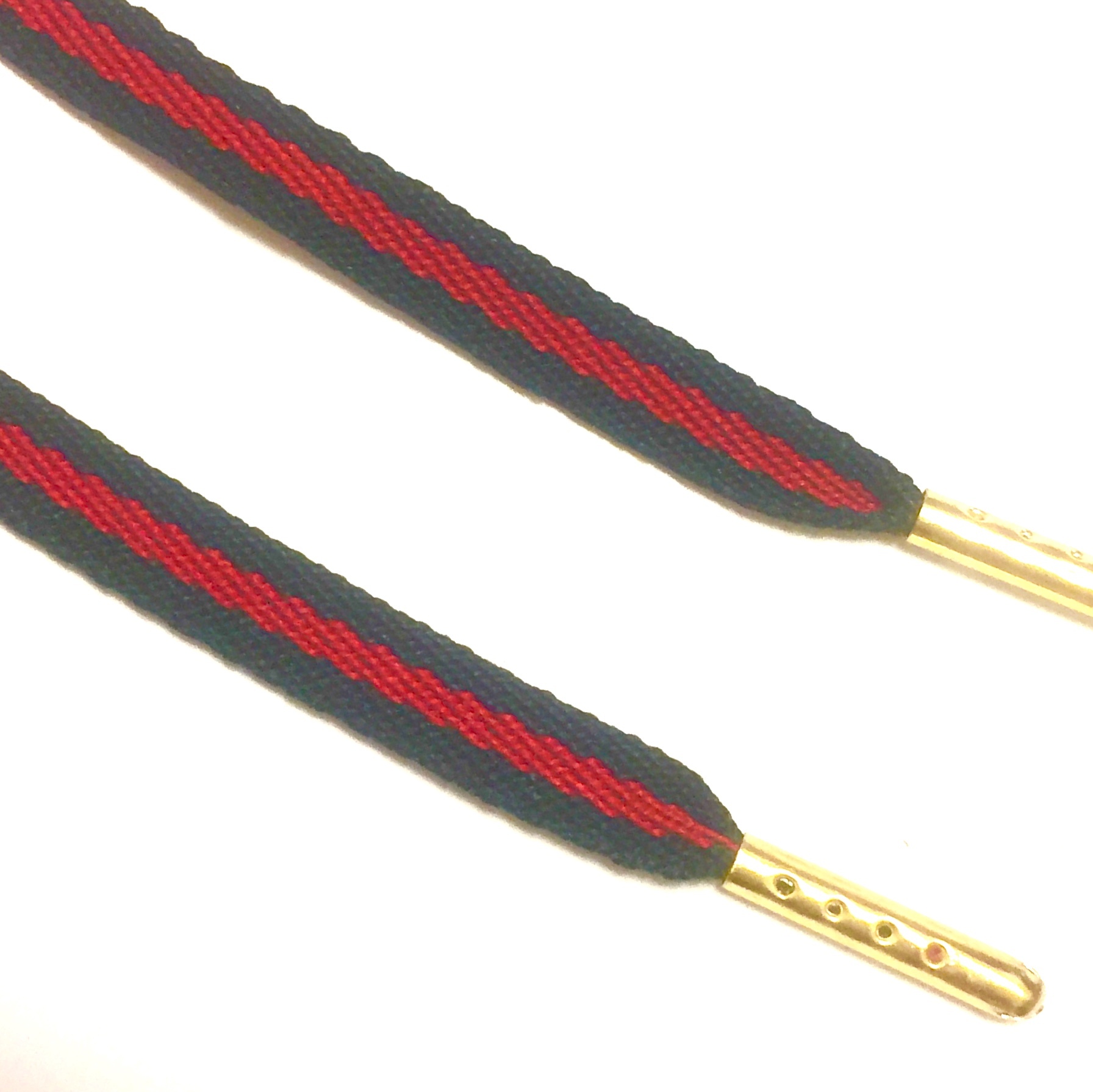 STRIPE SHOELACES "GUCCI" GOLD TIP KICKSROCK