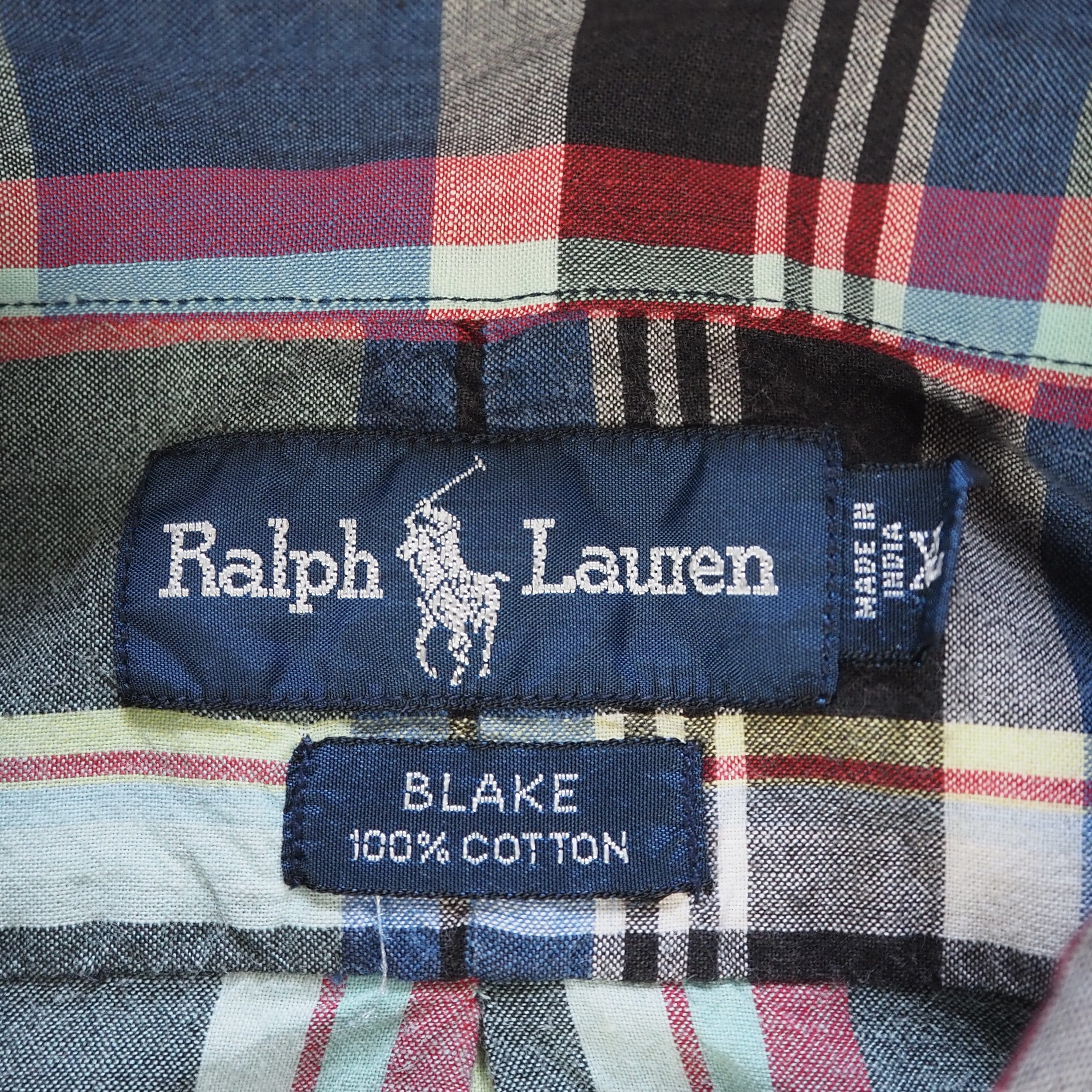 90’s Ralph Lauren Blake 半袖シャツ コットン XL の画像 5