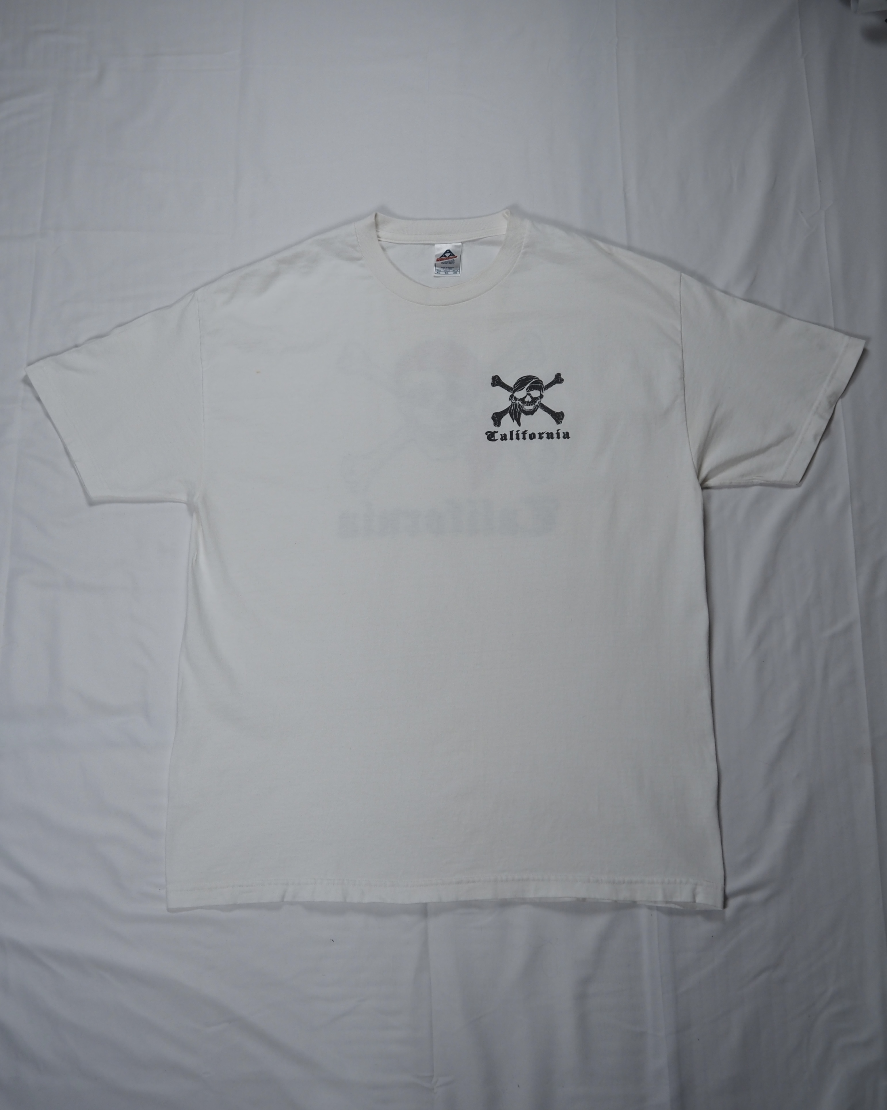 【VCM入荷】00’s プリントTシャツ スカルプリント☠️ カリフォルニア XL の画像 8