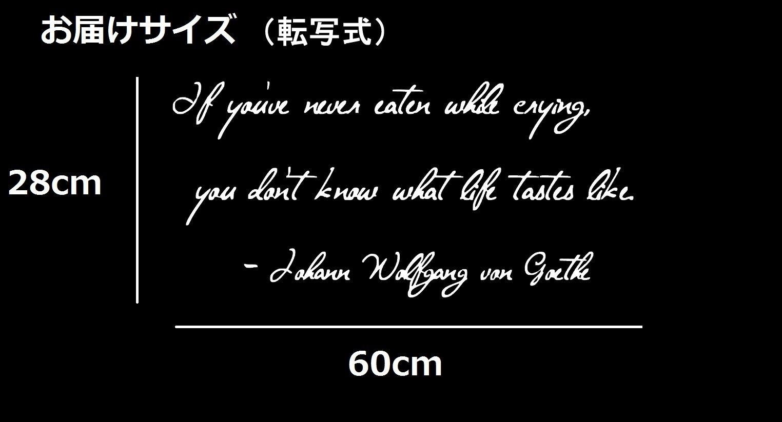 ウォールステッカー ゲーテ 名言 白 光沢 If You Ve Never Eaten While Crying You Don T Know What Life Tastes Like 英字 北欧 Iby アイバイ ウォールステッカー 通販 ウォールステッカー ゲーテ 名言 白 光沢 If You Ve Never Eaten While Crying You Don T Know What Life Tastes Like 英字 北欧 Iby アイバイ ウォールステッカー 通販