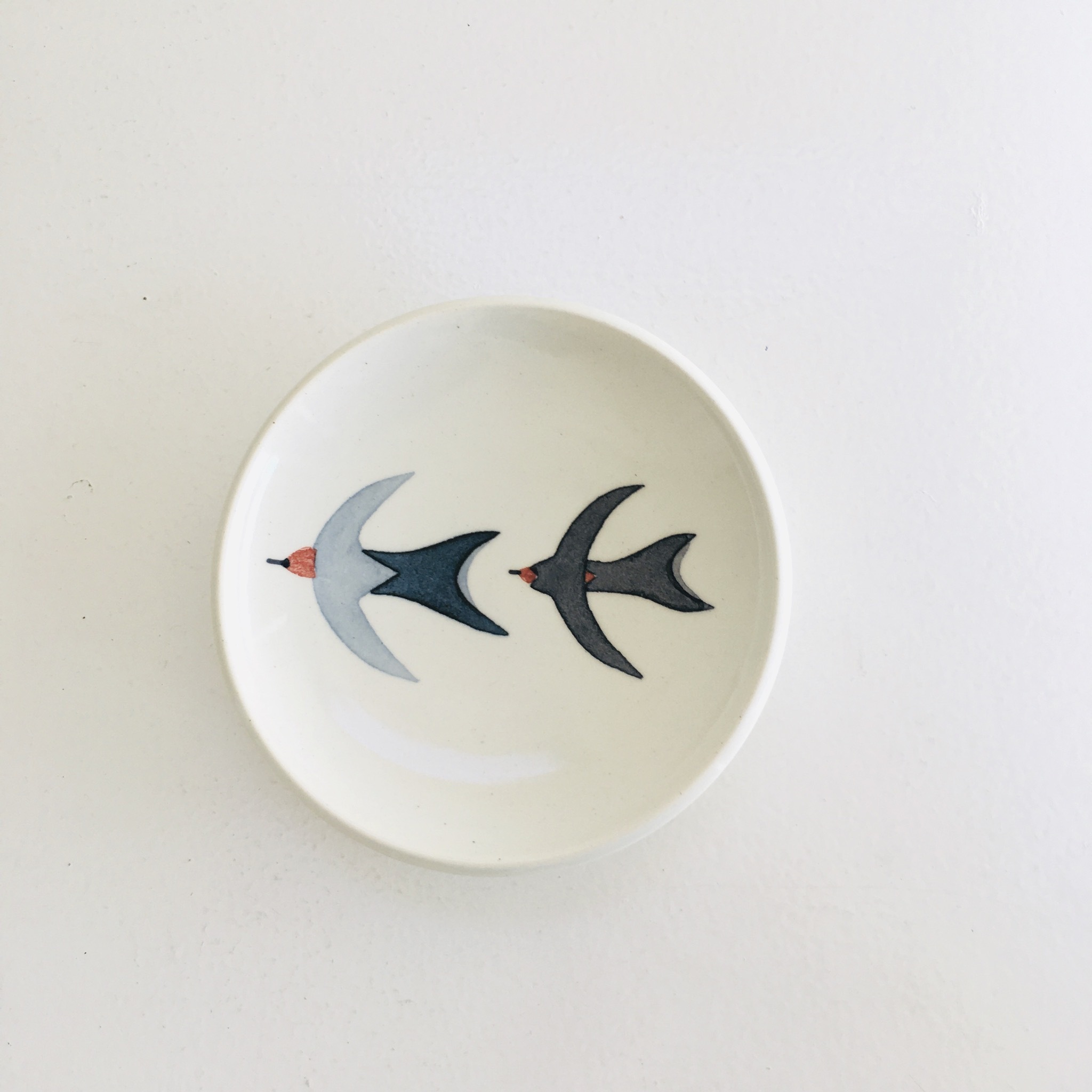 砥部焼 杉浦非水 陶彩窯 お皿 歩音 あるね