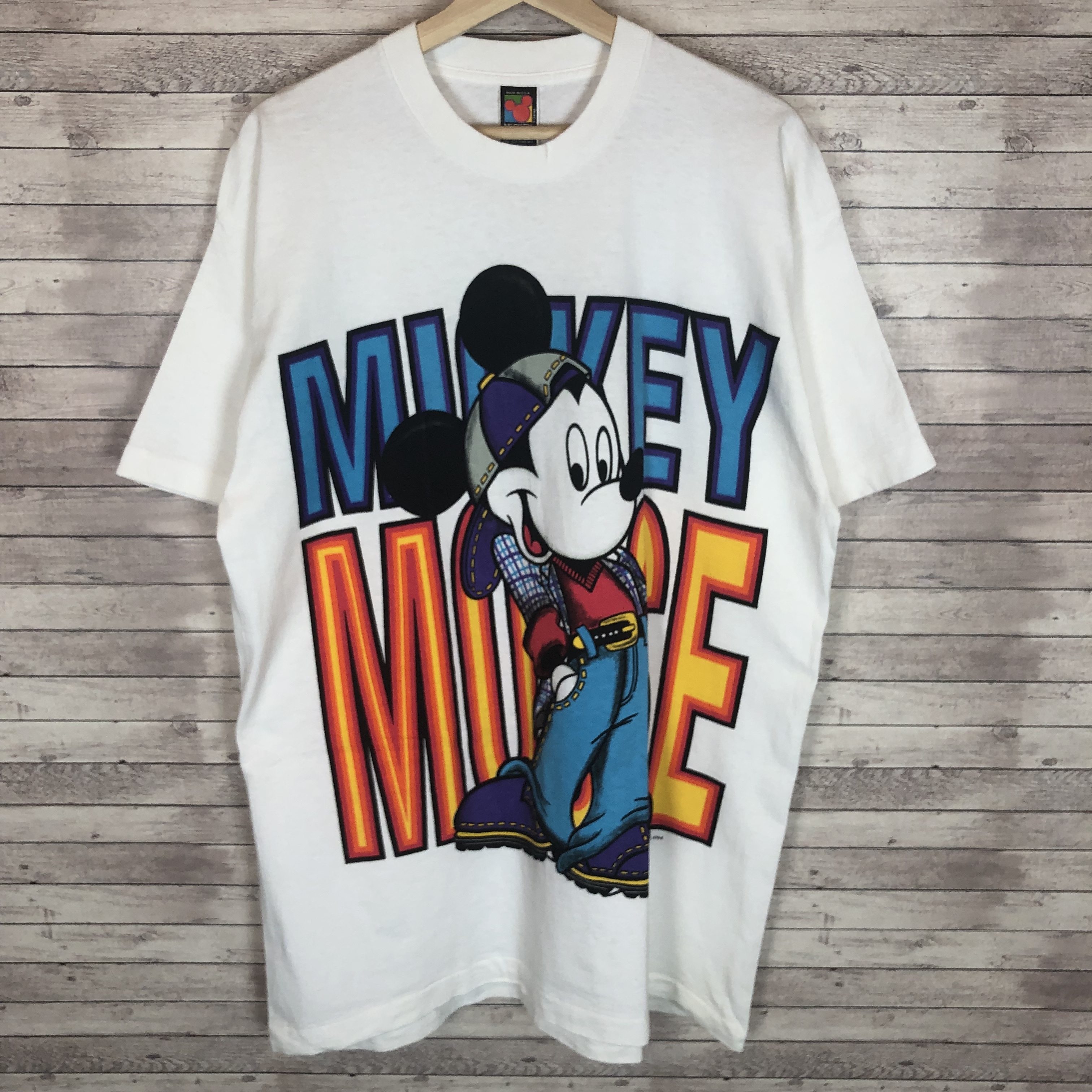 Disney ディズニー ミッキーマウス プリント Tシャツ メンズ Ujibayashi Market