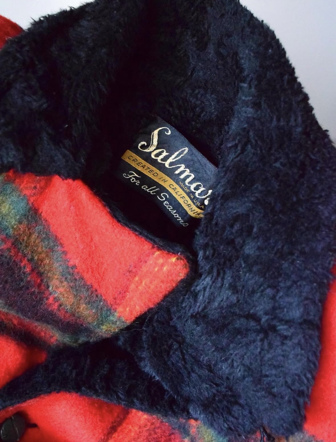 Plaid pattern boa jacket の画像 3