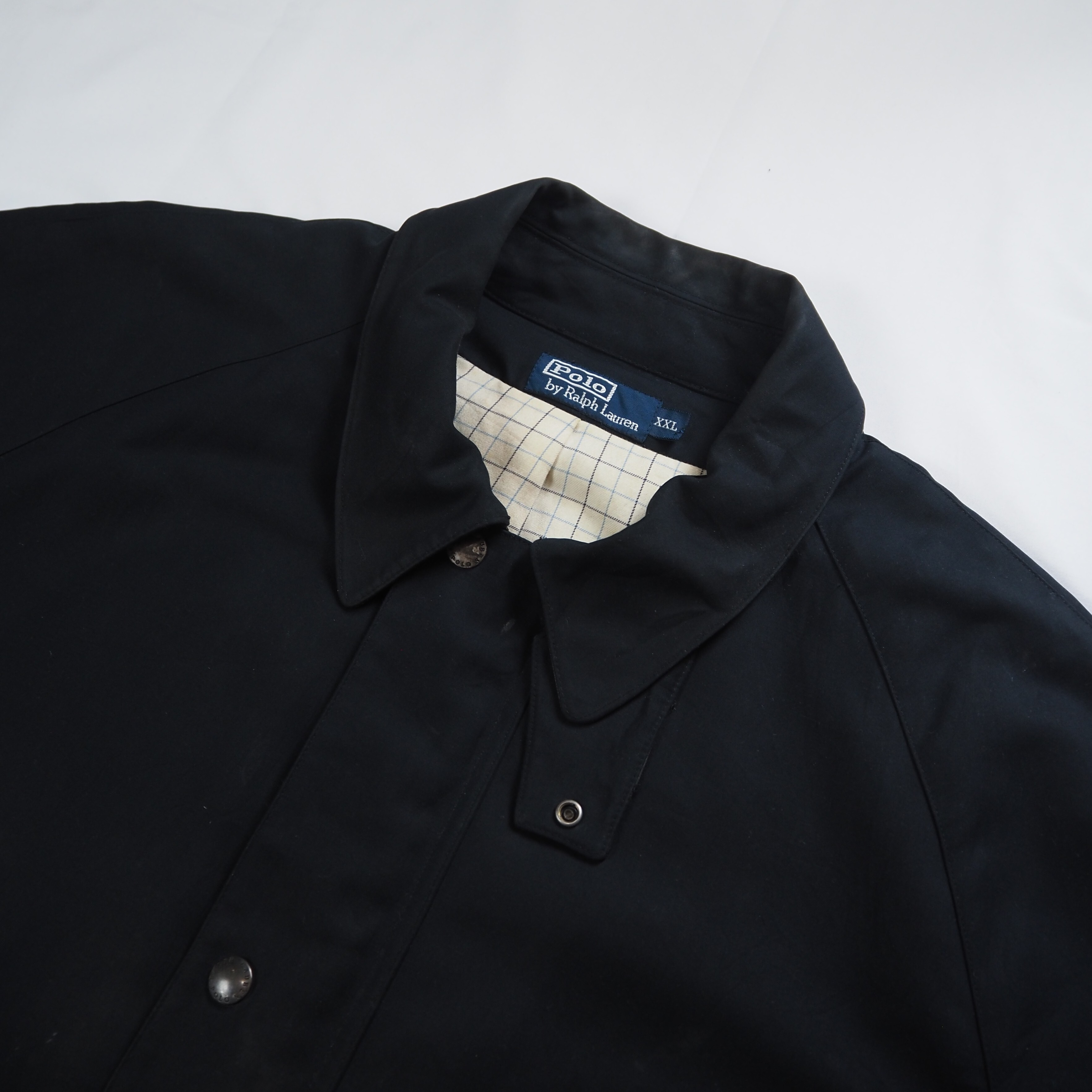 【9/23 20:00入荷】90's Ralph Lauren ハーフコート ブラック の画像 5