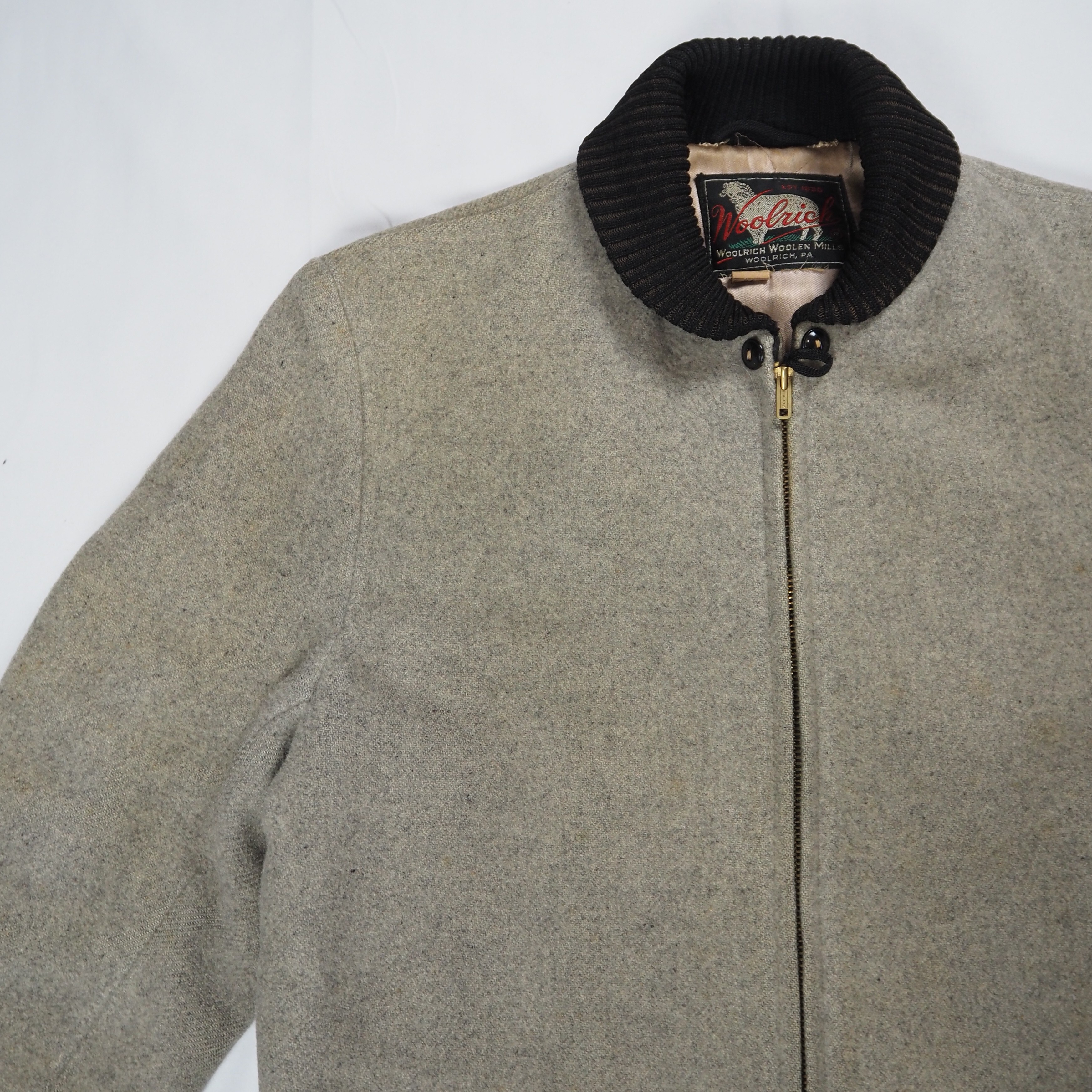 【9/23 20:00入荷】50's Woolrich ファラオジャケット グレー×ブラック の画像 3