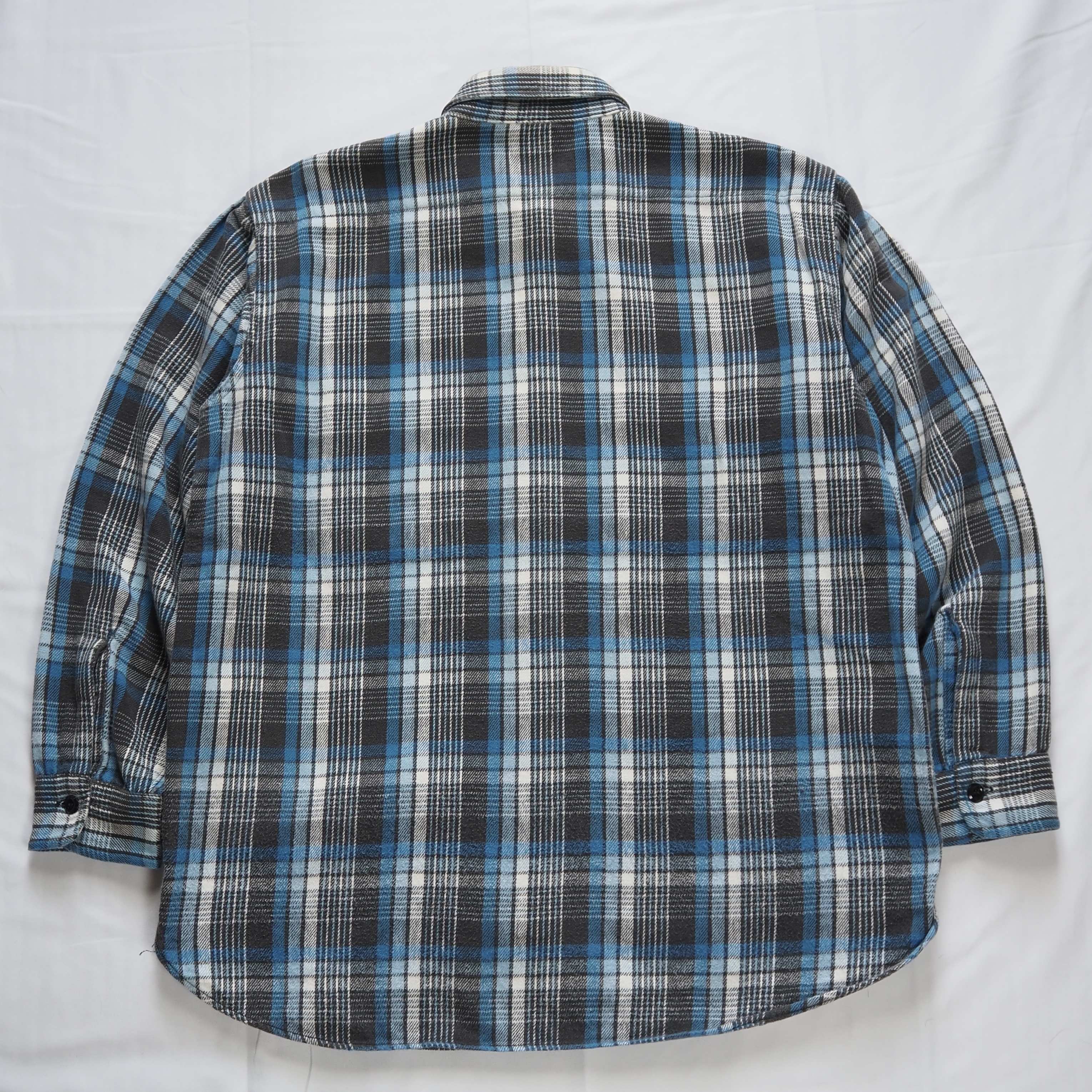 50’s Sears マチ付きヘヴィフランネルシャツ の画像 16